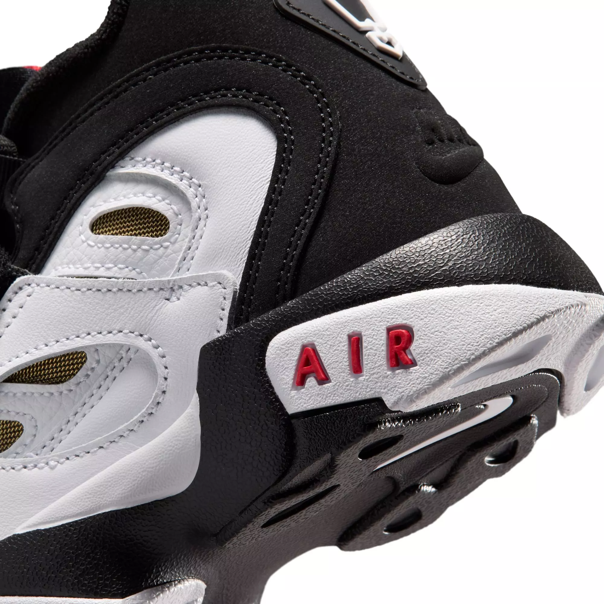 Nike Air Diamond Turf II "49ers" Grade School Kids' Shoe - BLACK/WHITE/FIRE RED/METALLIC GOLD