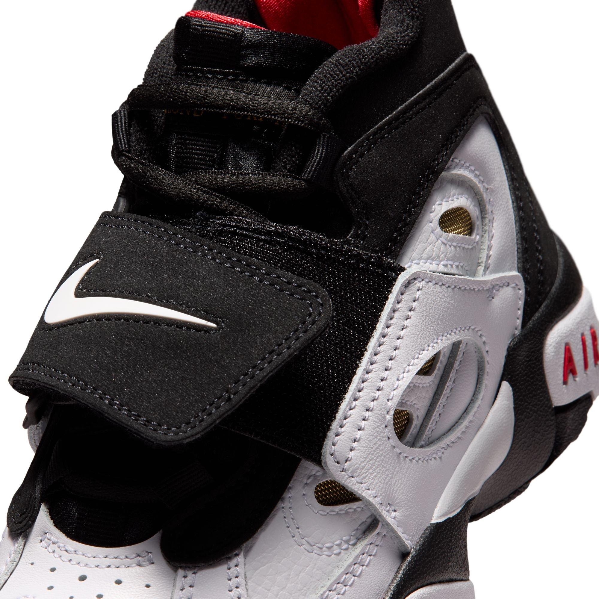 Nike Air Diamond Turf II "49ers" Grade School Kids' Shoe - BLACK/WHITE/FIRE RED/METALLIC GOLD