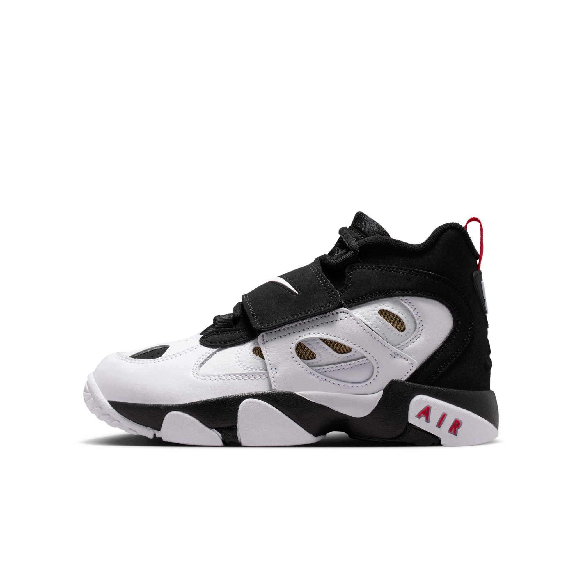 Nike Air Diamond Turf II "49ers" Grade School Kids' Shoe - BLACK/WHITE/FIRE RED/METALLIC GOLD