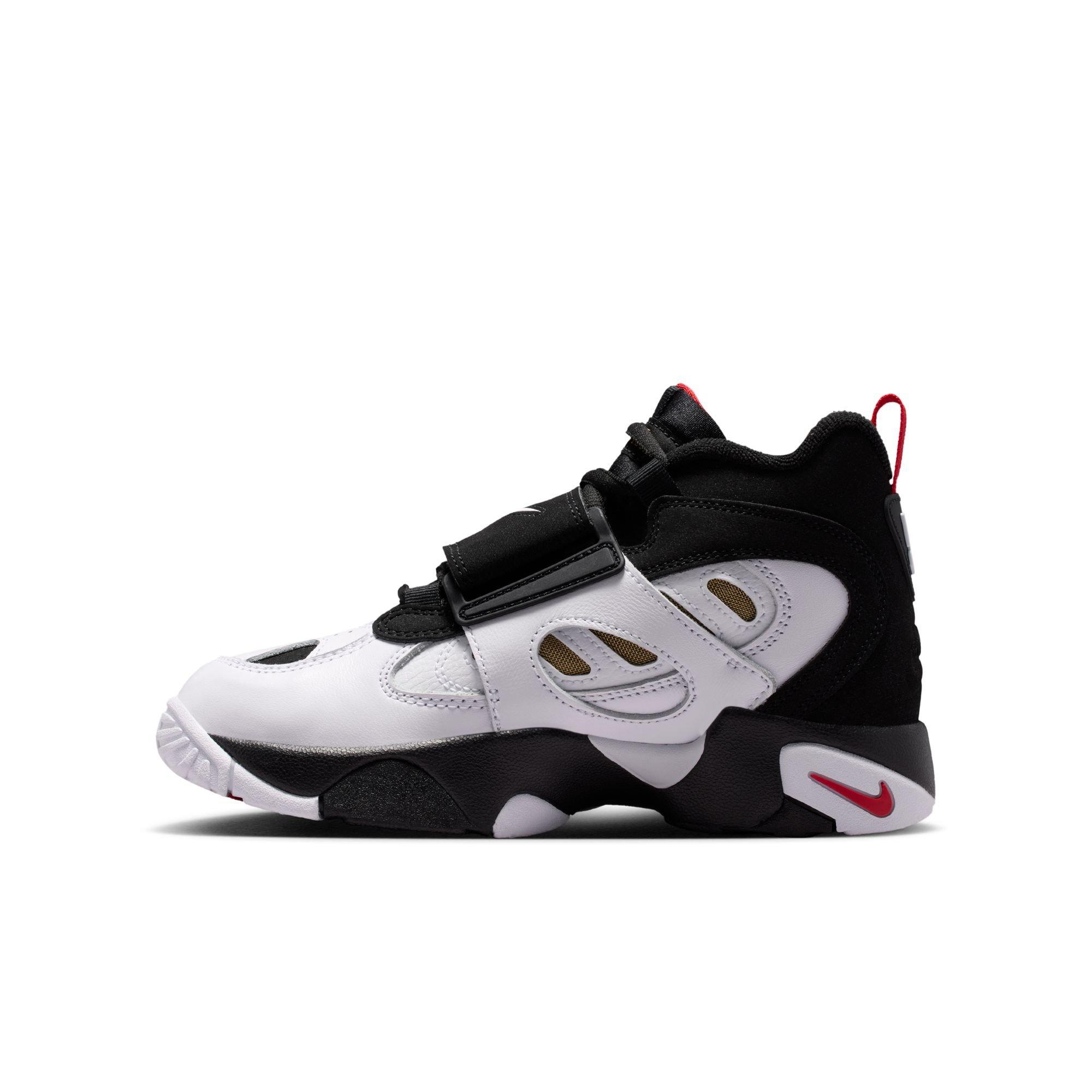Nike Air Diamond Turf II "49ers" Grade School Kids' Shoe - BLACK/WHITE/FIRE RED/METALLIC GOLD