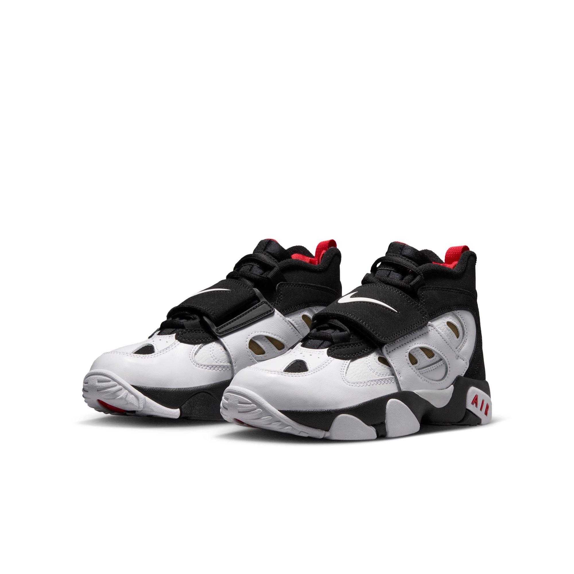 Nike Air Diamond Turf II "49ers" Grade School Kids' Shoe - BLACK/WHITE/FIRE RED/METALLIC GOLD
