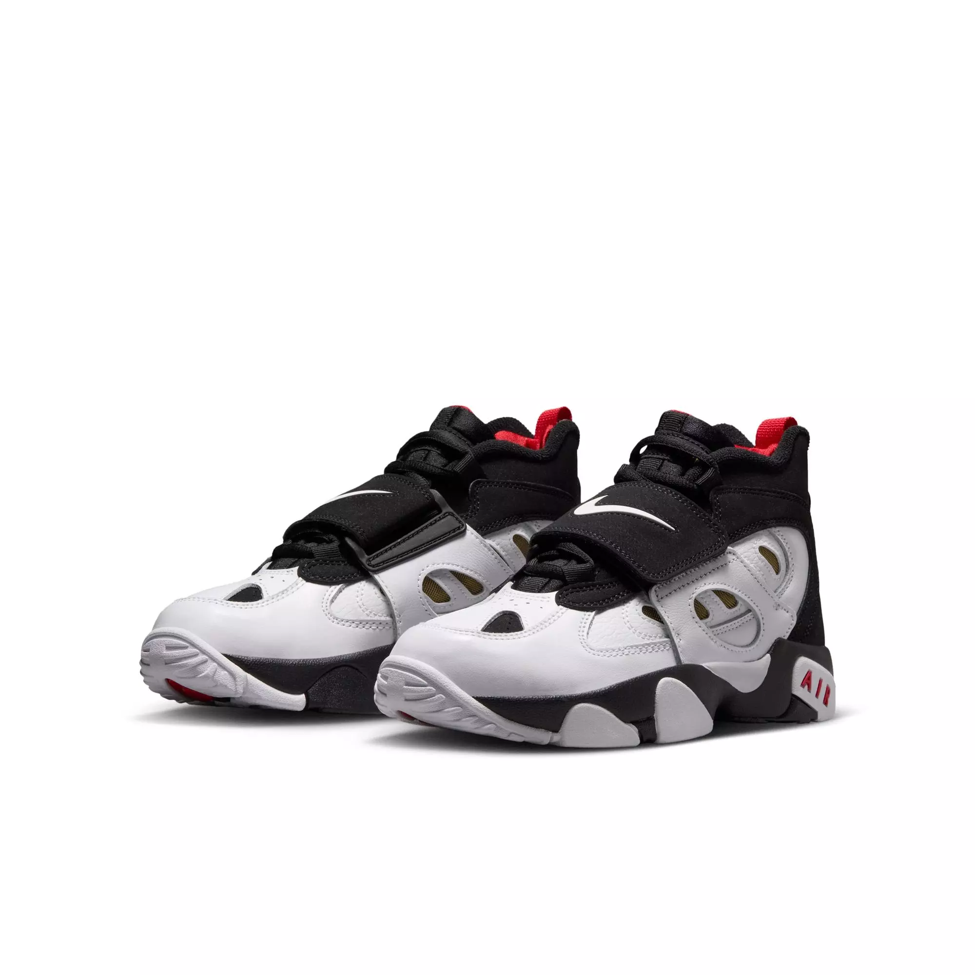Nike Air Diamond Turf II "49ers" Grade School Kids' Shoe - BLACK/WHITE/FIRE RED/METALLIC GOLD