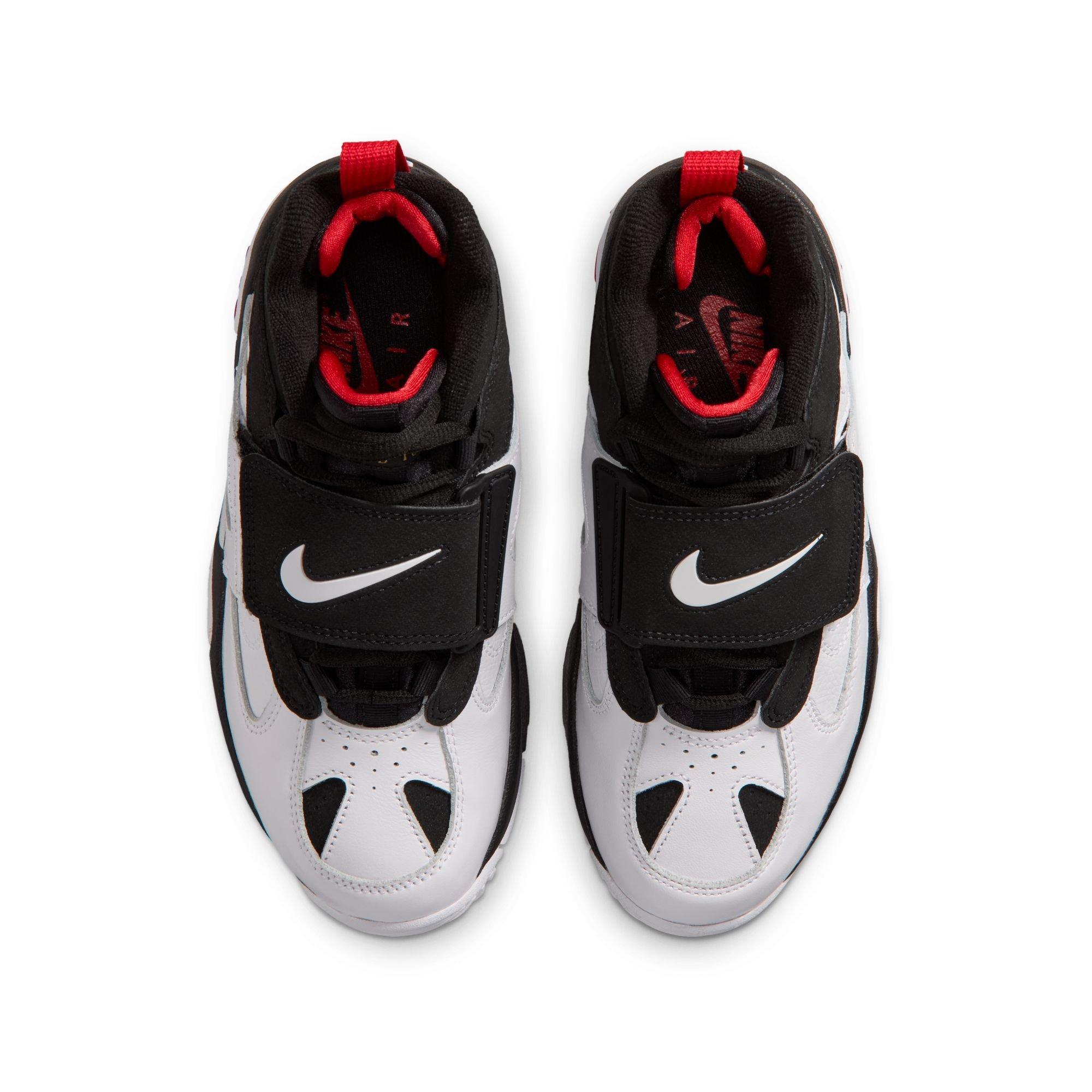 Nike Air Diamond Turf II "49ers" Grade School Kids' Shoe - BLACK/WHITE/FIRE RED/METALLIC GOLD