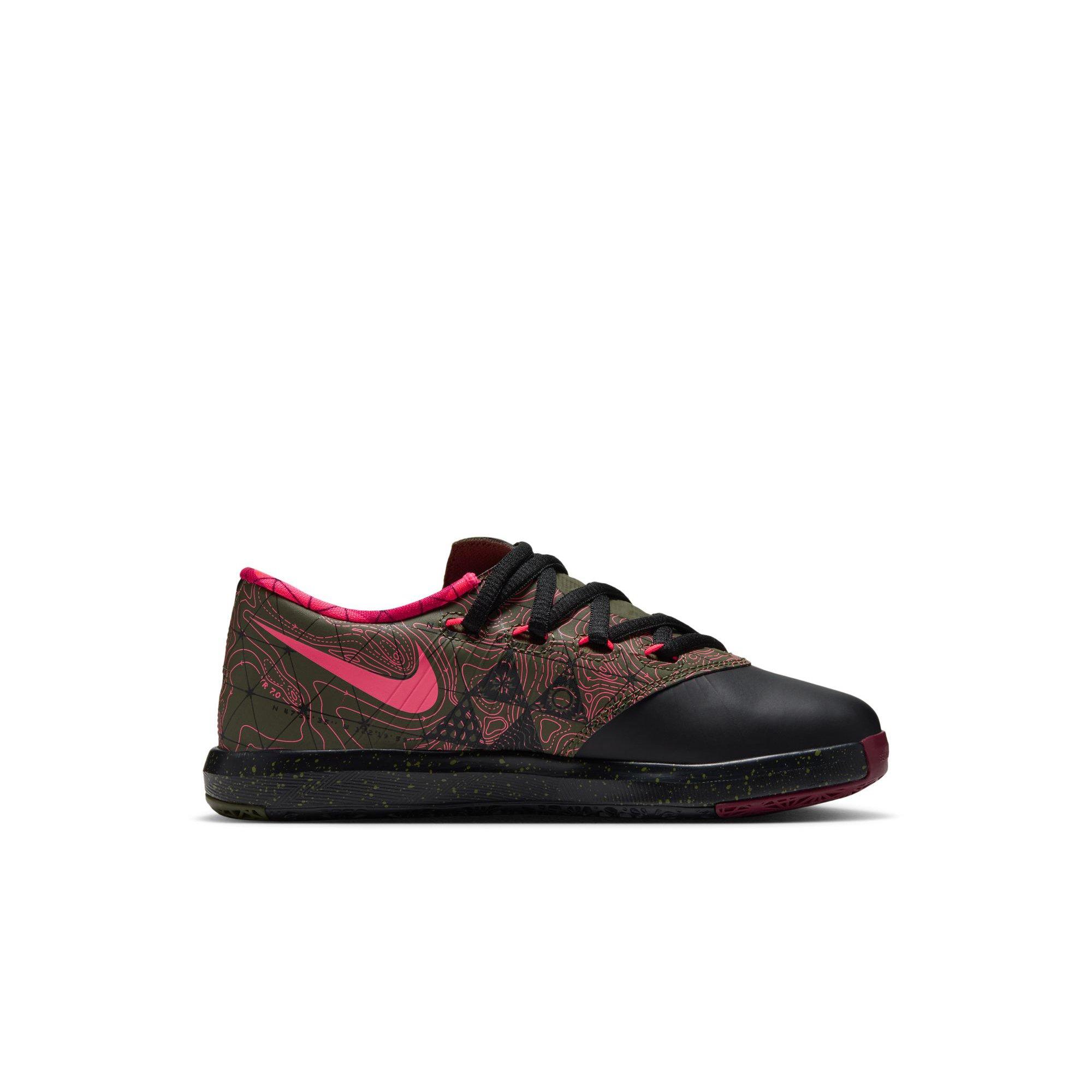 Nike KD 6 "Meteorology" Preschool Kids' Shoe - BLACK/ATOMIC RED/MEDIUM OLIVE/NOBLE RED