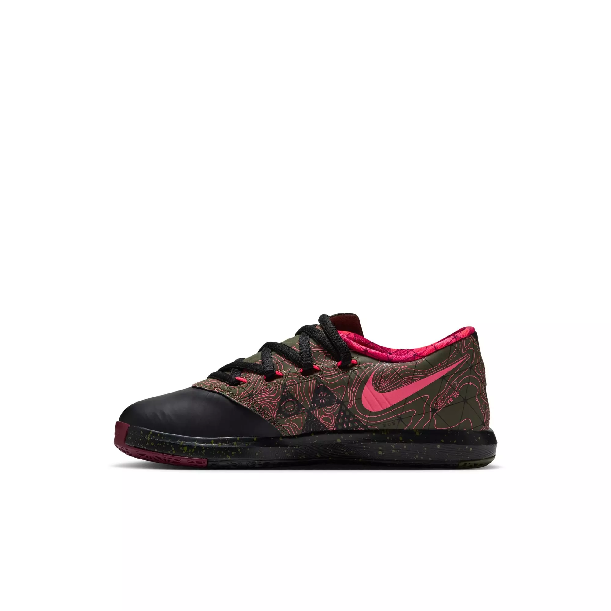 Nike KD 6 "Meteorology" Preschool Kids' Shoe - BLACK/ATOMIC RED/MEDIUM OLIVE/NOBLE RED