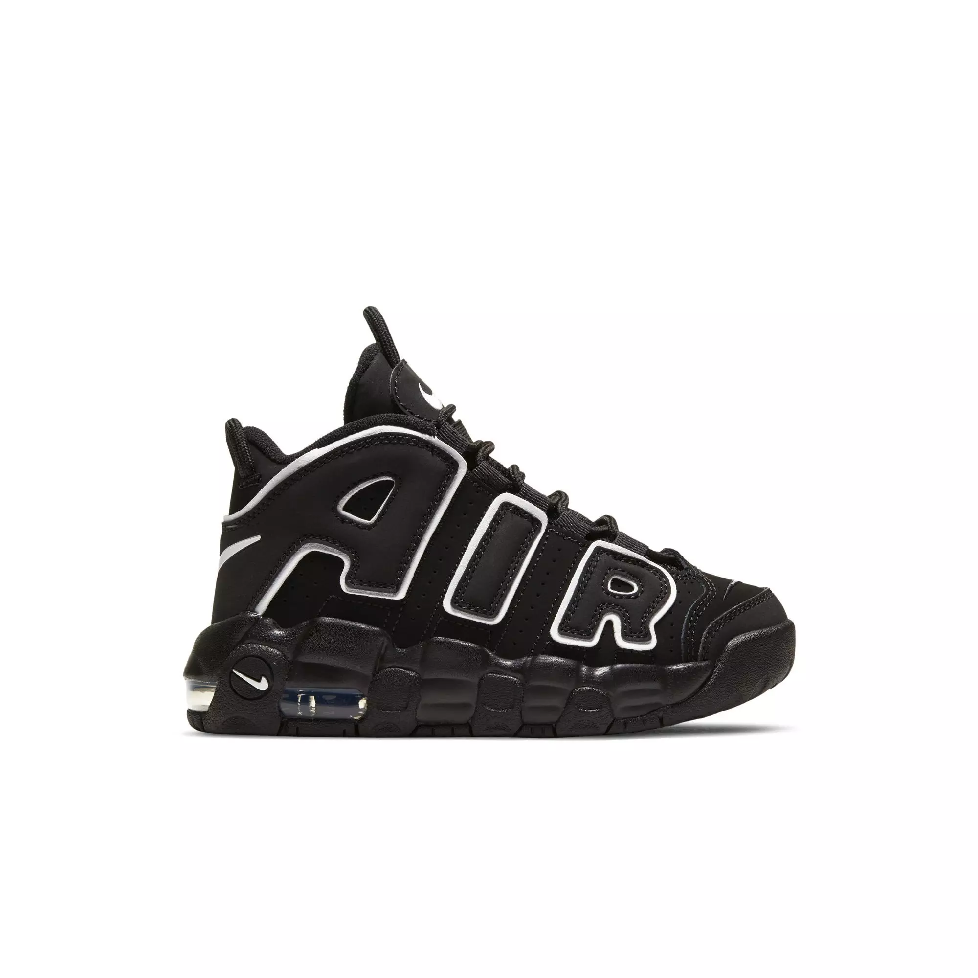 Nike Air More Uptempo '96 "Black/White" Preschool Kids' Shoe - BLACK/WHITE