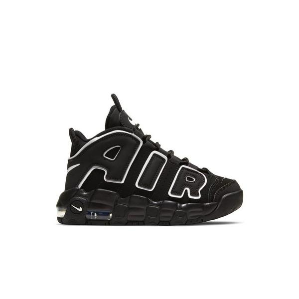 Nike Air More Uptempo '96 "Black/White" Preschool Kids' Shoe - BLACK/WHITE