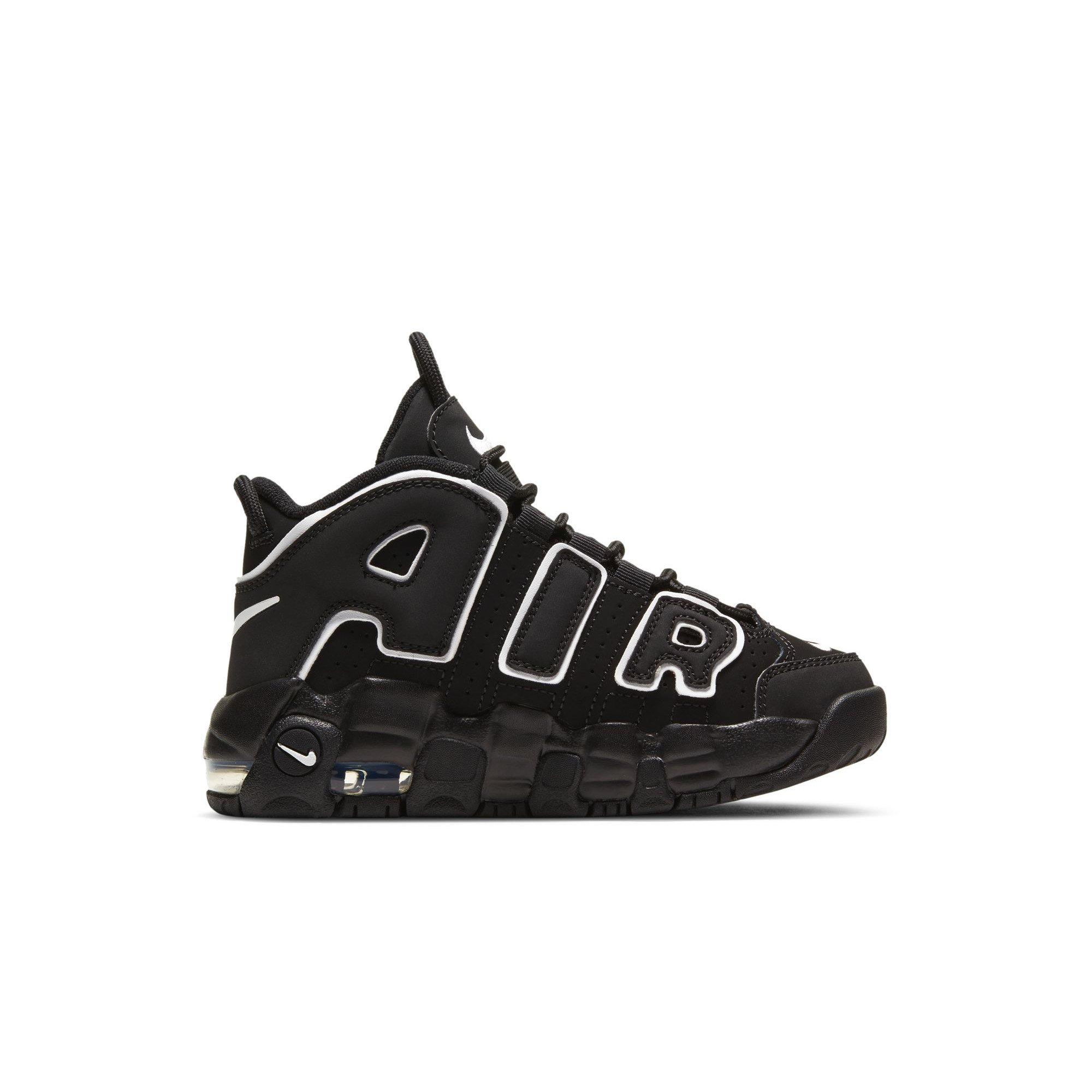 Nike Air More Uptempo '96 "Black/White" Preschool Kids' Shoe - BLACK/WHITE