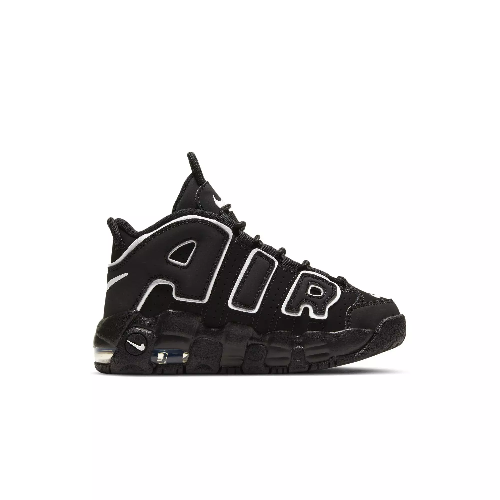 Nike Air More Uptempo '96 "Black/White" Preschool Kids' Shoe - BLACK/WHITE