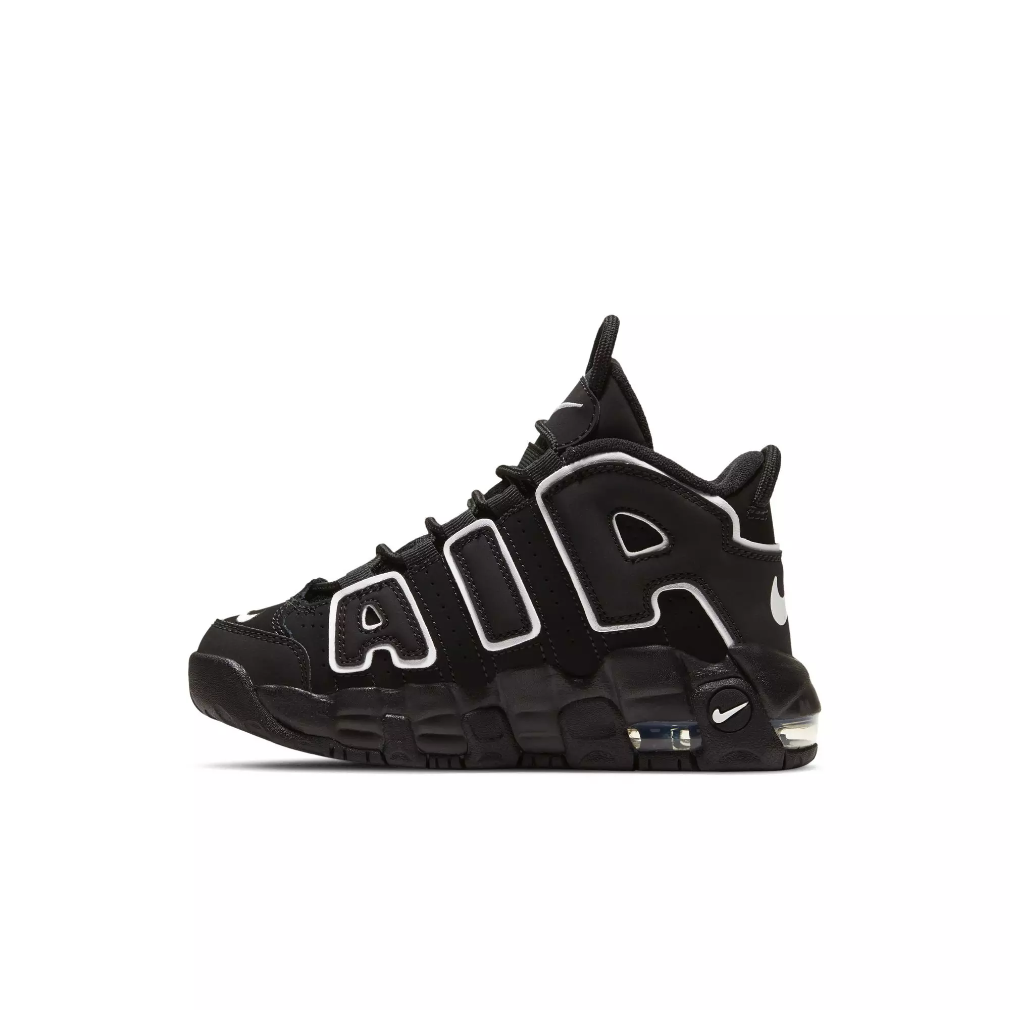 Nike Air More Uptempo '96 "Black/White" Preschool Kids' Shoe - BLACK/WHITE