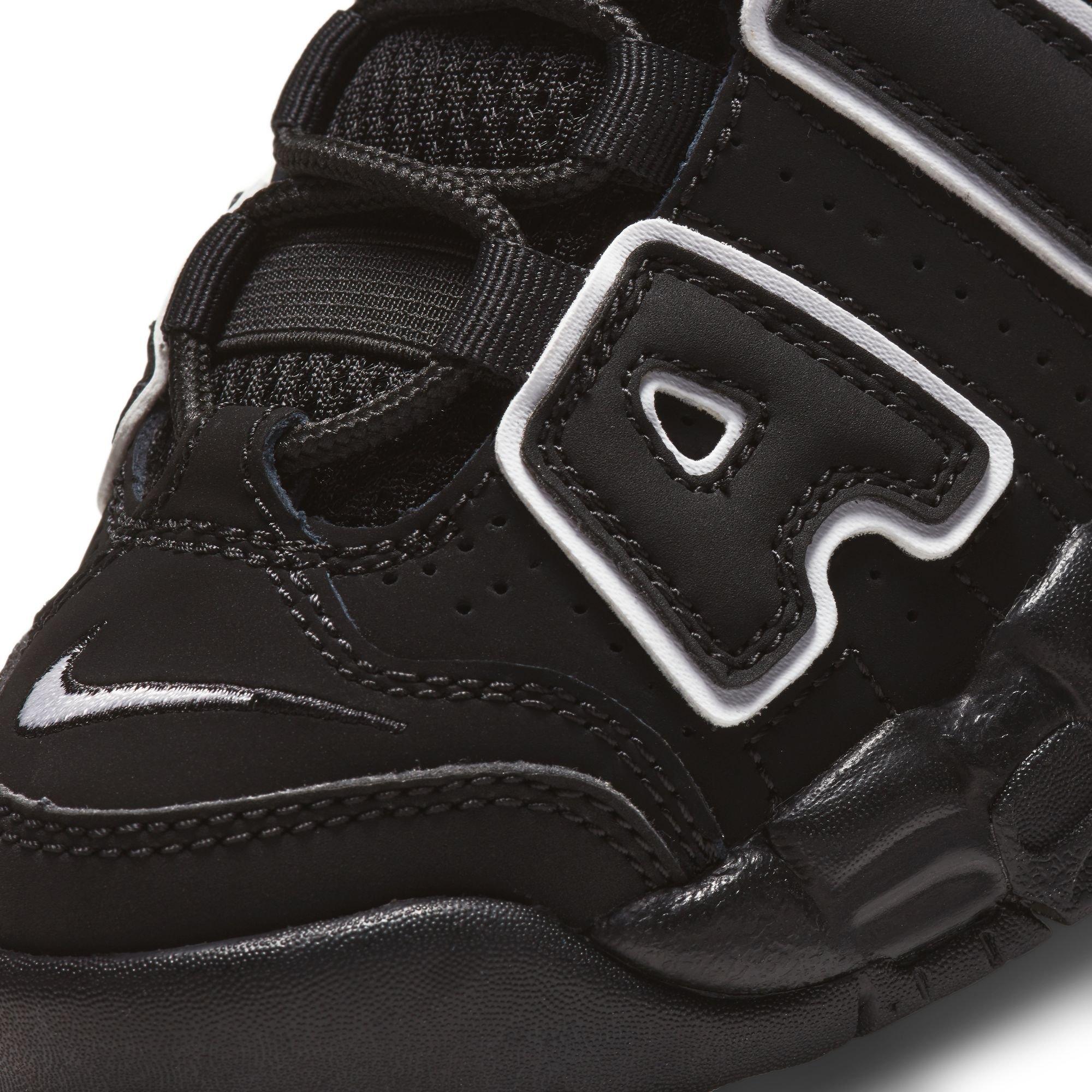 Nike Air More Uptempo '96 "Black/White" Preschool Kids' Shoe - BLACK/WHITE