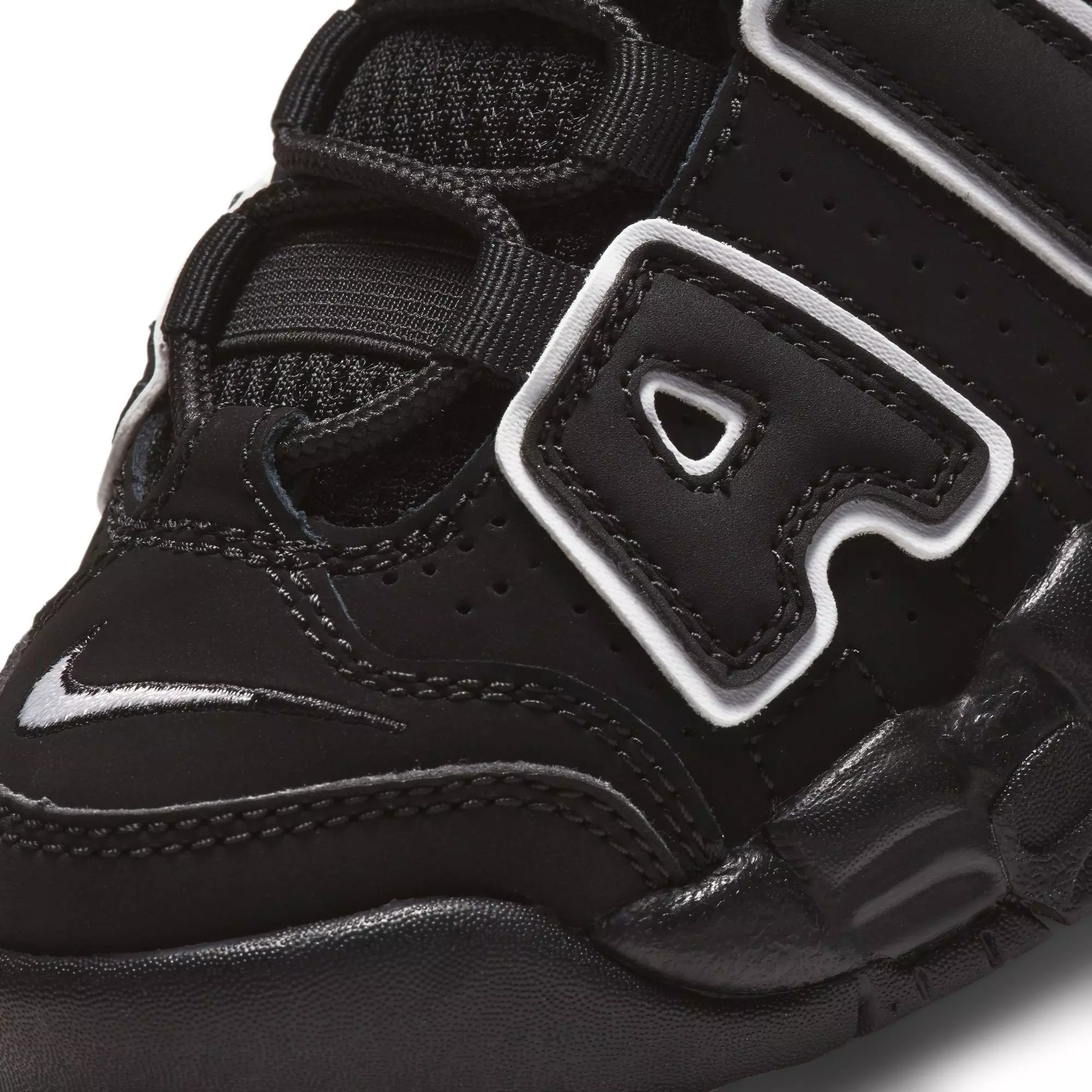 Nike Air More Uptempo '96 "Black/White" Preschool Kids' Shoe - BLACK/WHITE