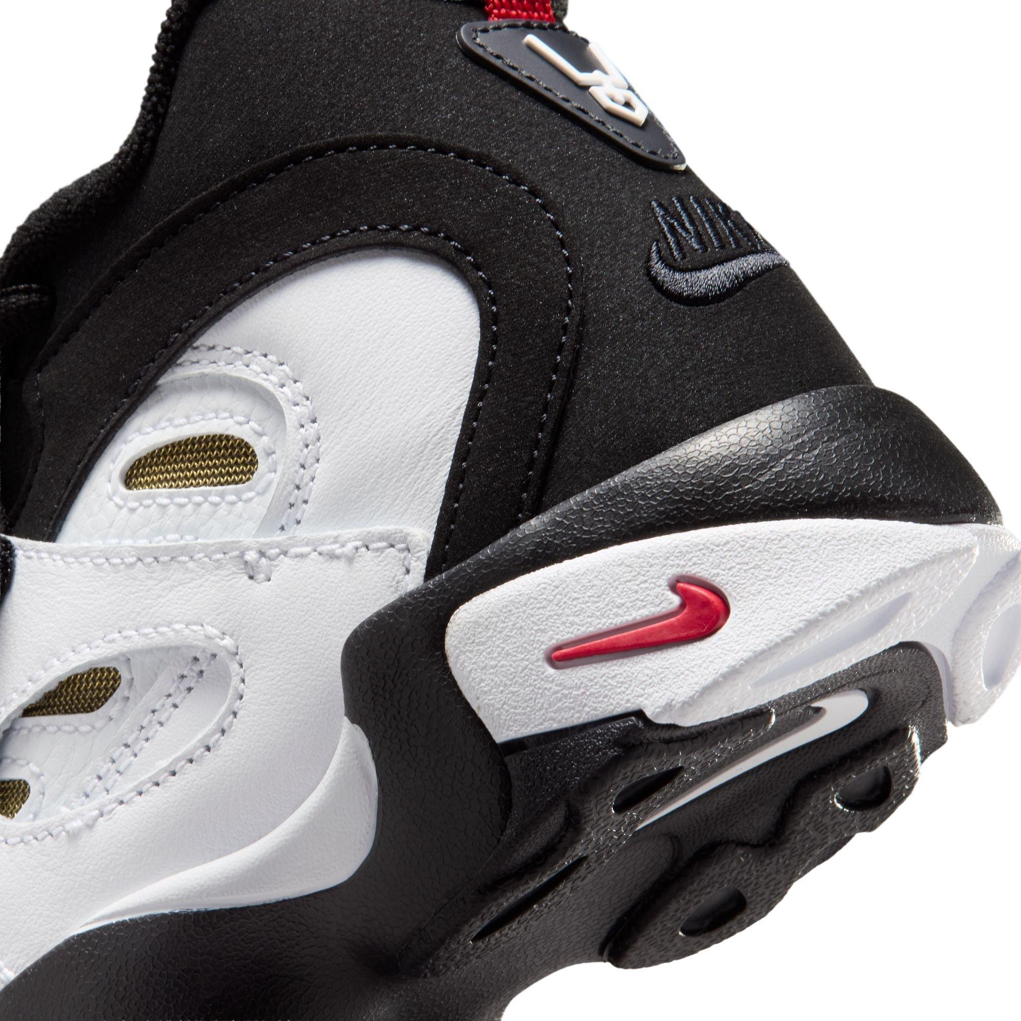 Nike Air Diamond Turf II "49ers" Preschool Kids' Shoe - BLACK/WHITE/FIRE RED/METALLIC GOLD