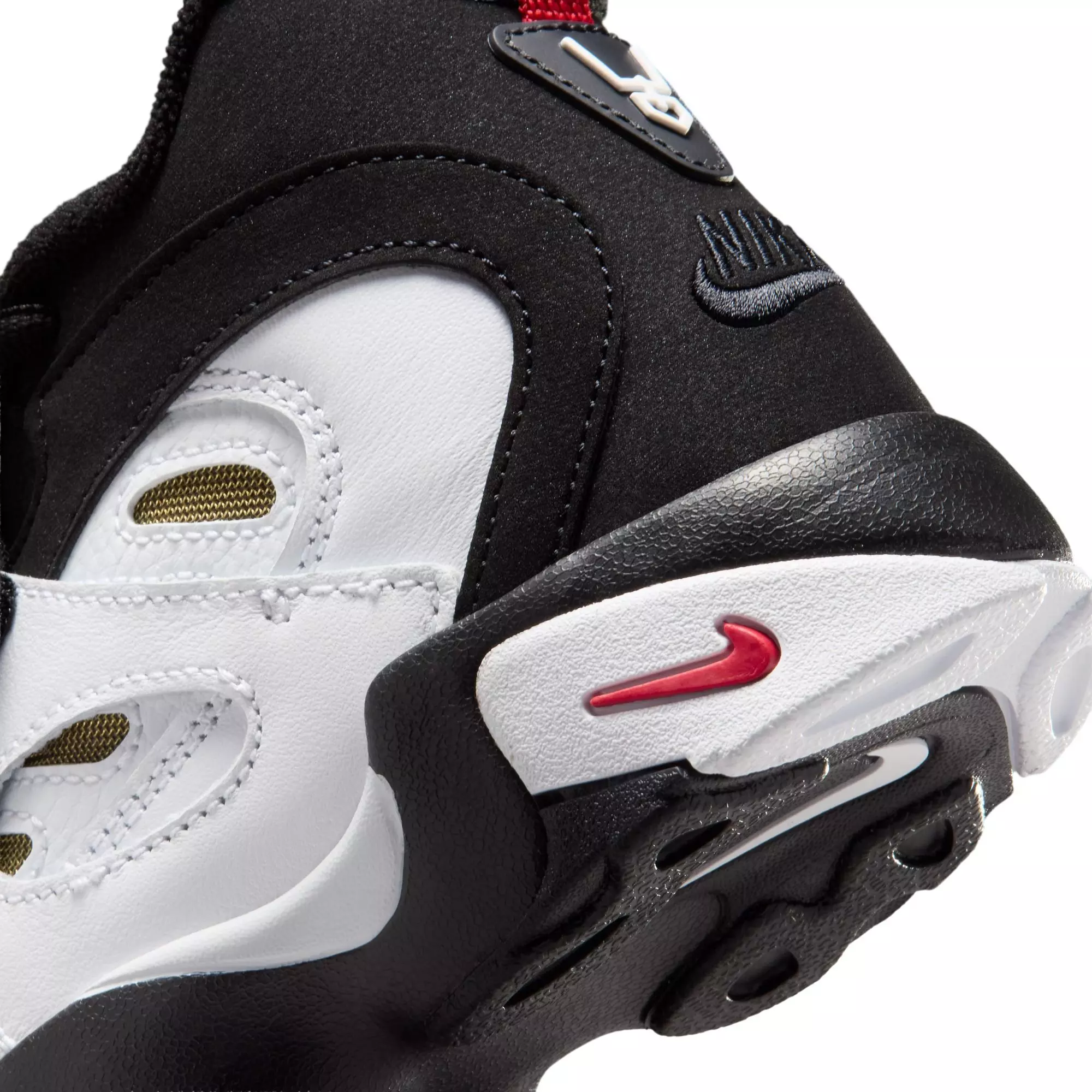 Nike Air Diamond Turf II "49ers" Preschool Kids' Shoe - BLACK/WHITE/FIRE RED/METALLIC GOLD