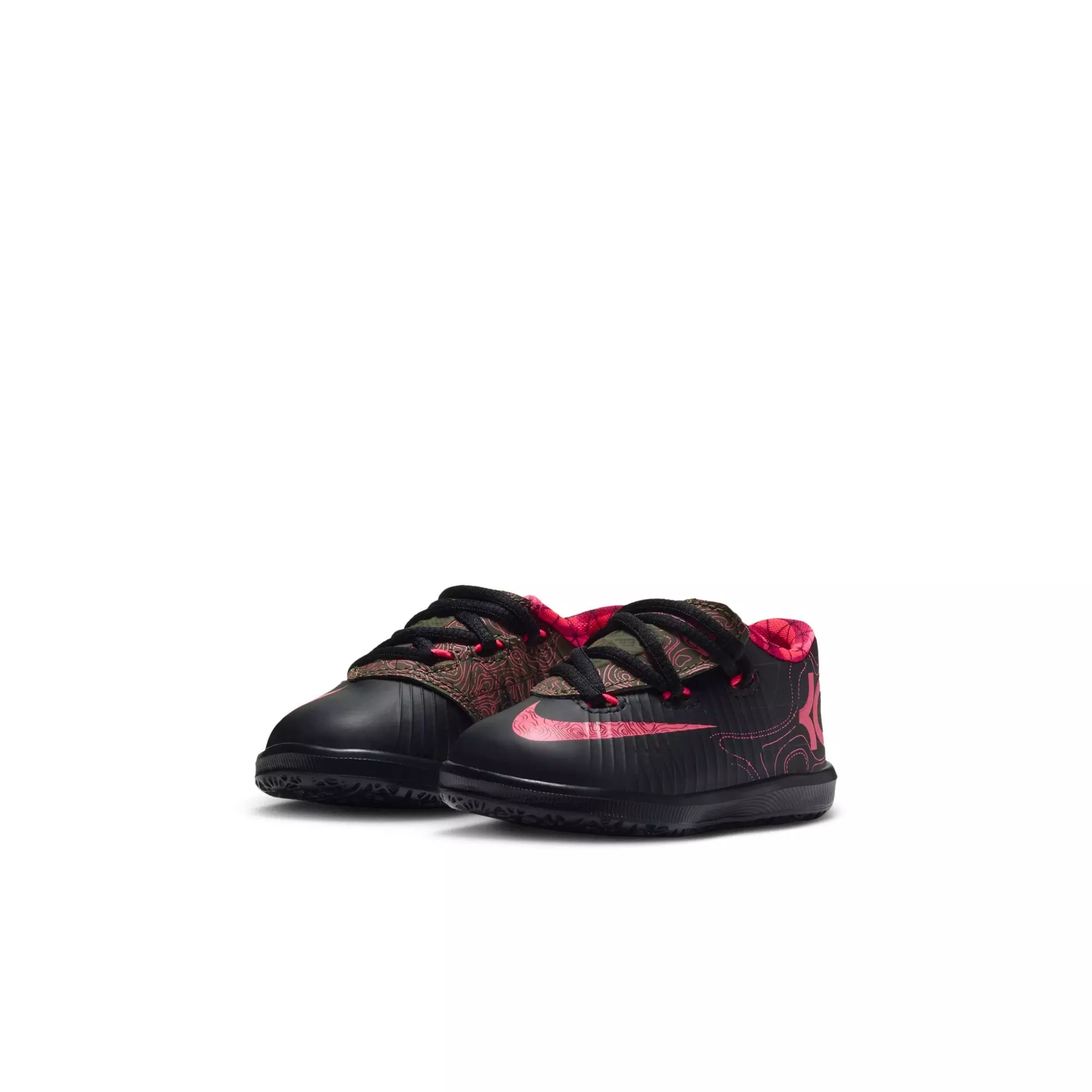 Nike KD 6 "Meteorology" Toddler Kids' Shoe - BLACK/ATOMIC RED-MEDIUM OLIVE/NOBLE RED