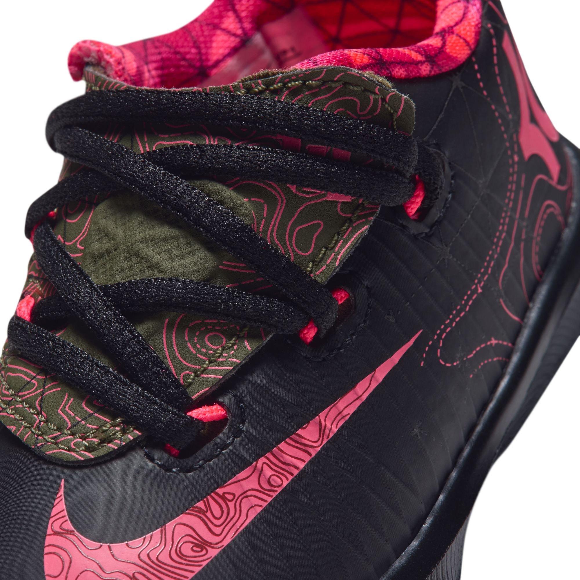Nike KD 6 "Meteorology" Toddler Kids' Shoe - BLACK/ATOMIC RED-MEDIUM OLIVE/NOBLE RED