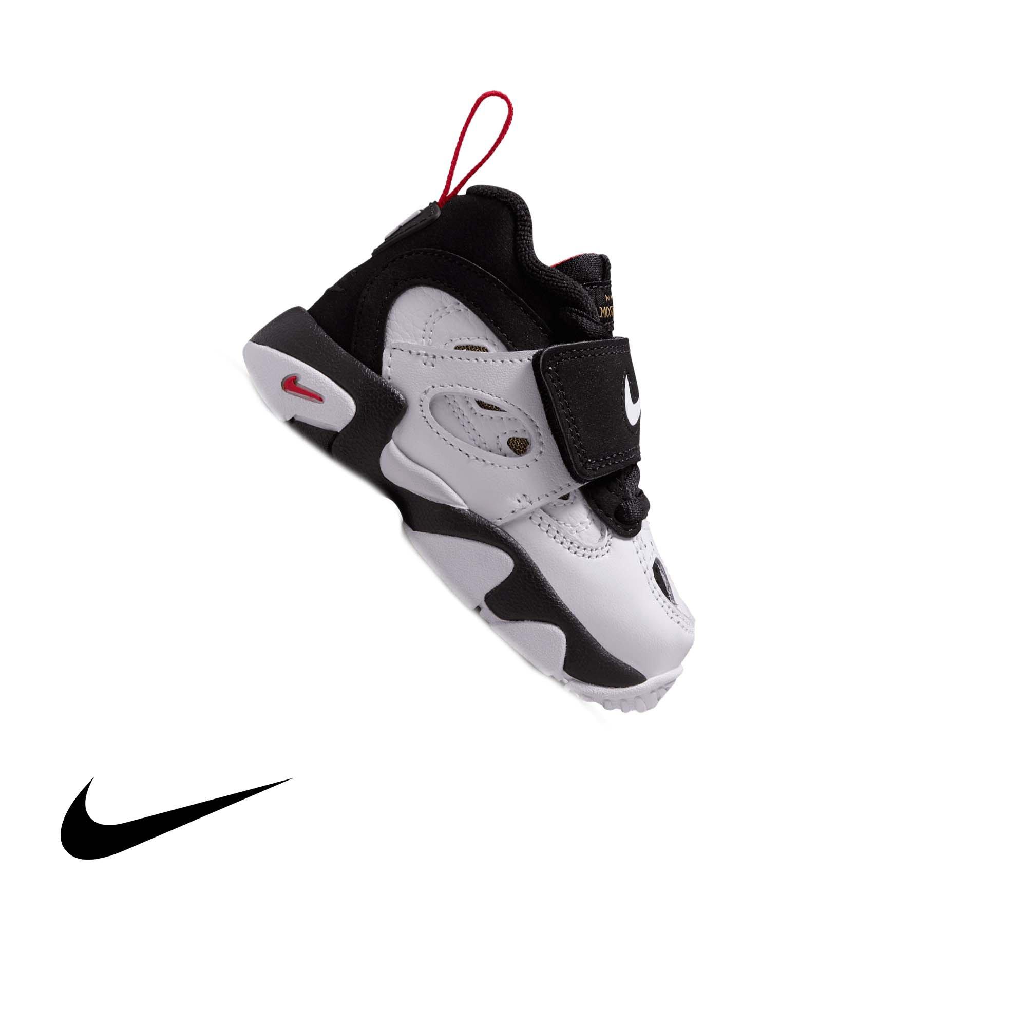 Nike Air Diamond Turf II "49ers" Toddler Kids' Shoe - BLACK/WHITE/FIRE RED/METALLIC GOLD