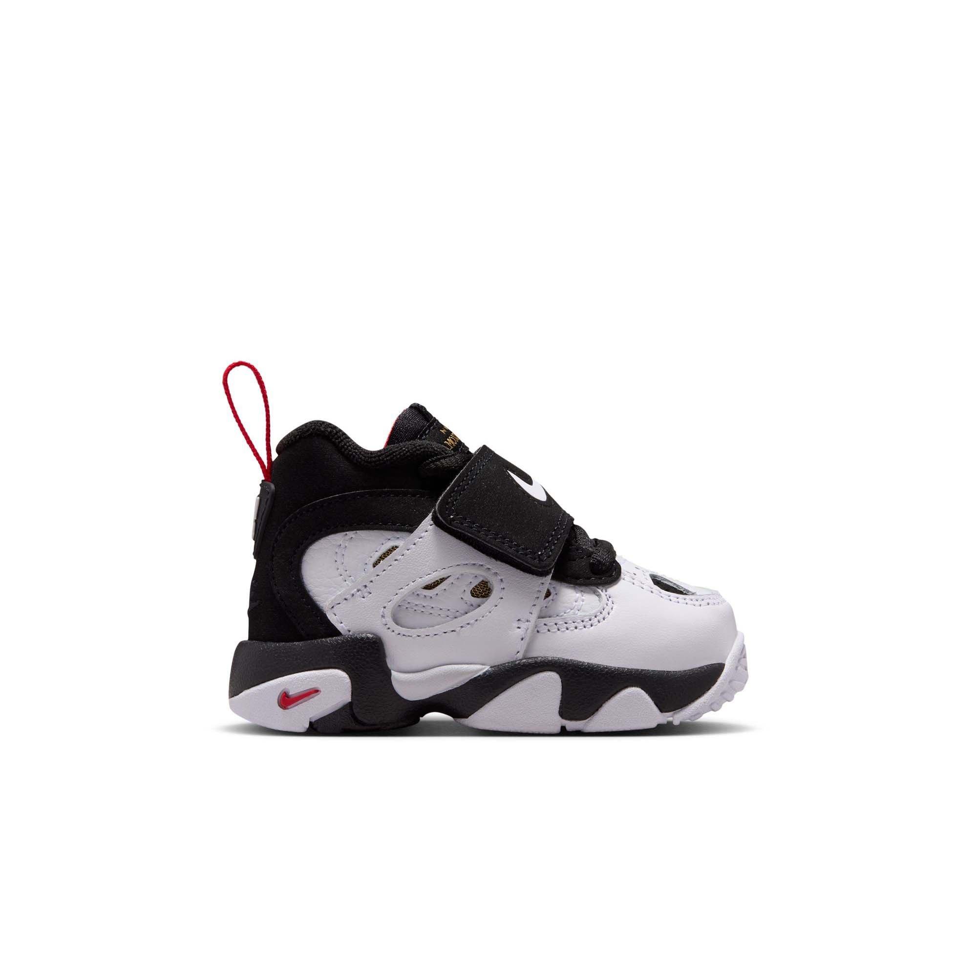 Nike Air Diamond Turf II "49ers" Toddler Kids' Shoe - BLACK/WHITE/FIRE RED/METALLIC GOLD