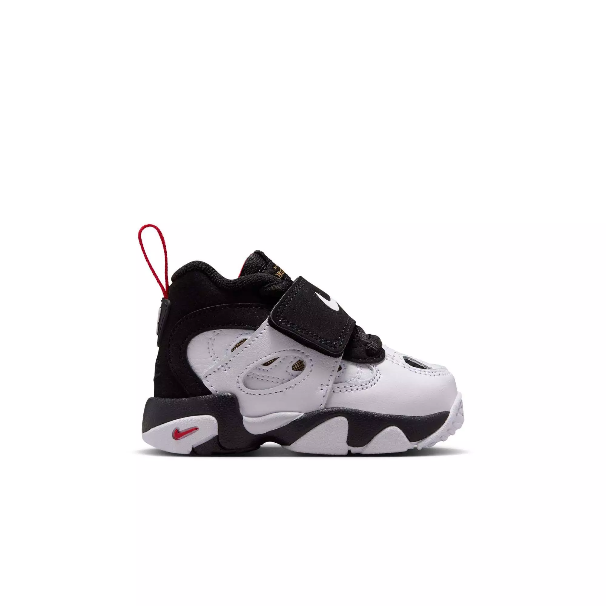Nike Air Diamond Turf II "49ers" Toddler Kids' Shoe - BLACK/WHITE/FIRE RED/METALLIC GOLD