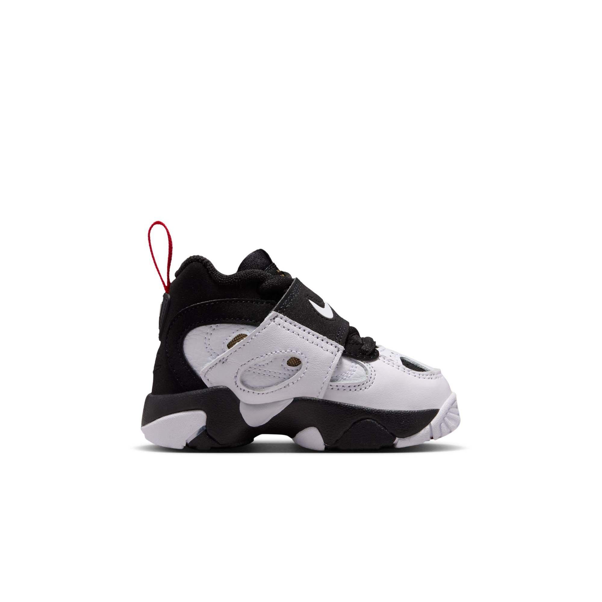 Nike Air Diamond Turf II "49ers" Toddler Kids' Shoe - BLACK/WHITE/FIRE RED/METALLIC GOLD