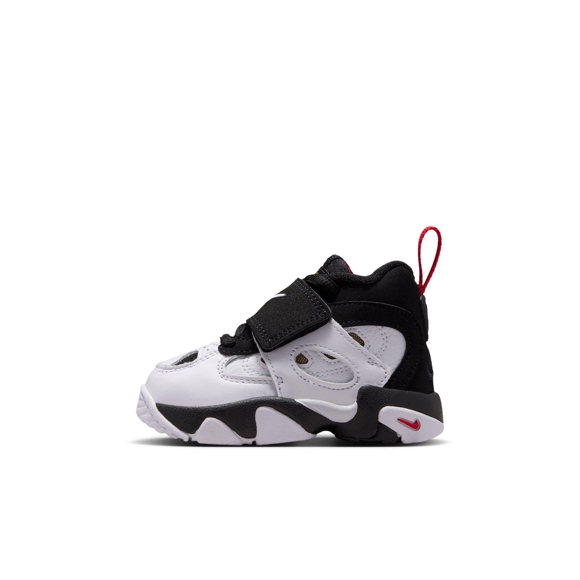 Nike Air Diamond Turf II "49ers" Toddler Kids' Shoe - BLACK/WHITE/FIRE RED/METALLIC GOLD