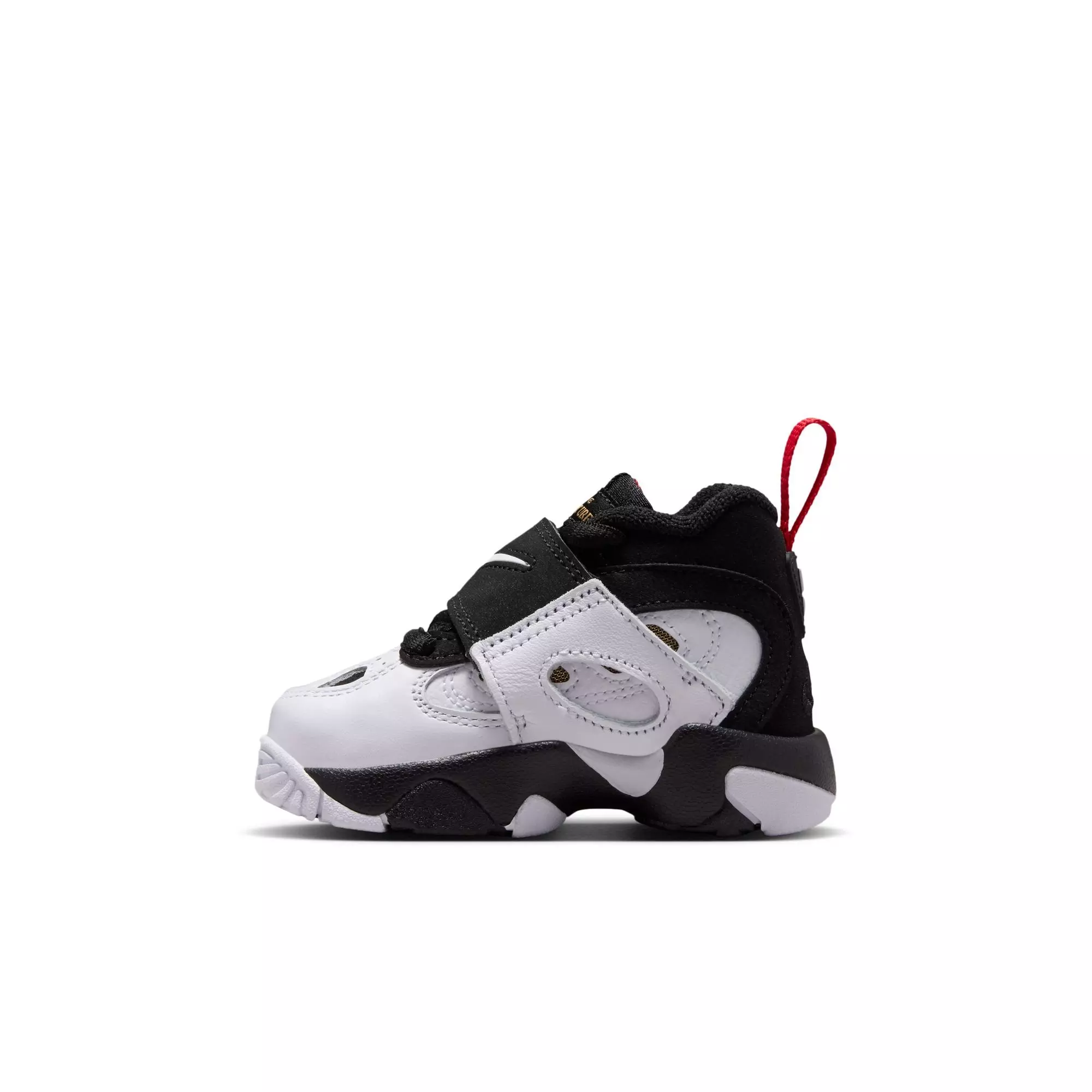 Nike Air Diamond Turf II "49ers" Toddler Kids' Shoe - BLACK/WHITE/FIRE RED/METALLIC GOLD