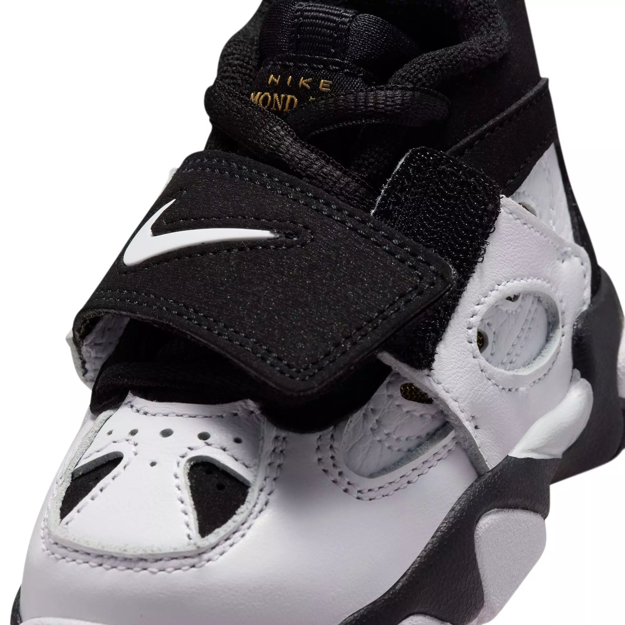 Nike Air Diamond Turf II "49ers" Toddler Kids' Shoe - BLACK/WHITE/FIRE RED/METALLIC GOLD
