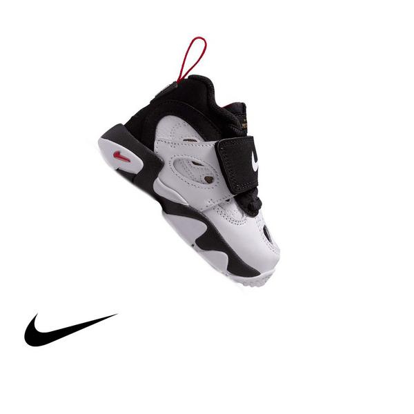Nike Air Diamond Turf II "49ers" Toddler Kids' Shoe - BLACK/WHITE/FIRE RED/METALLIC GOLD