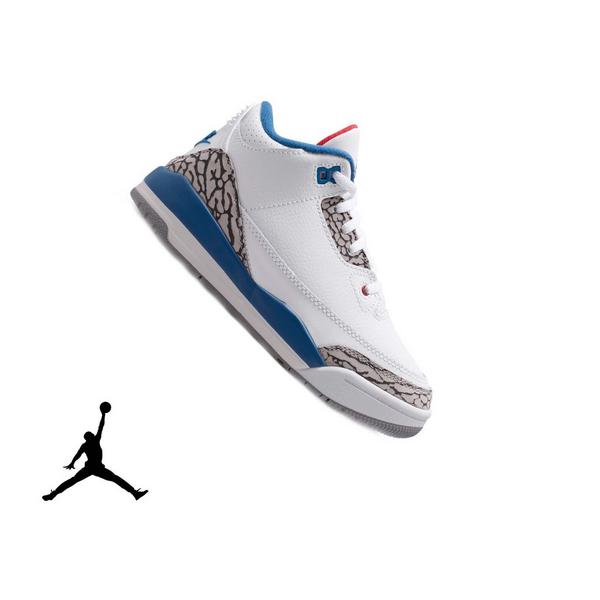 Jordan 3 Retro "True Blue" Preschool Kids' Shoe