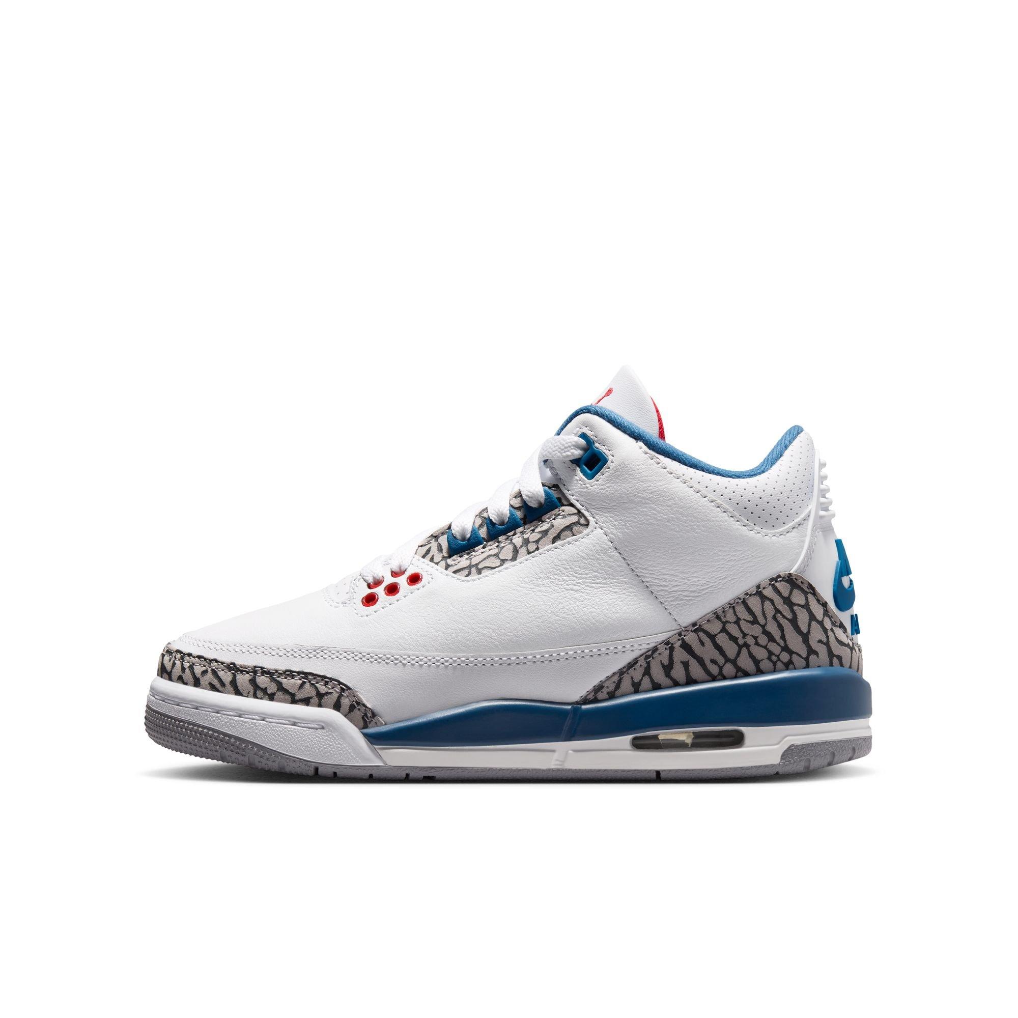Jordan 3 Retro Grade School Kids' "True Blue" Shoe