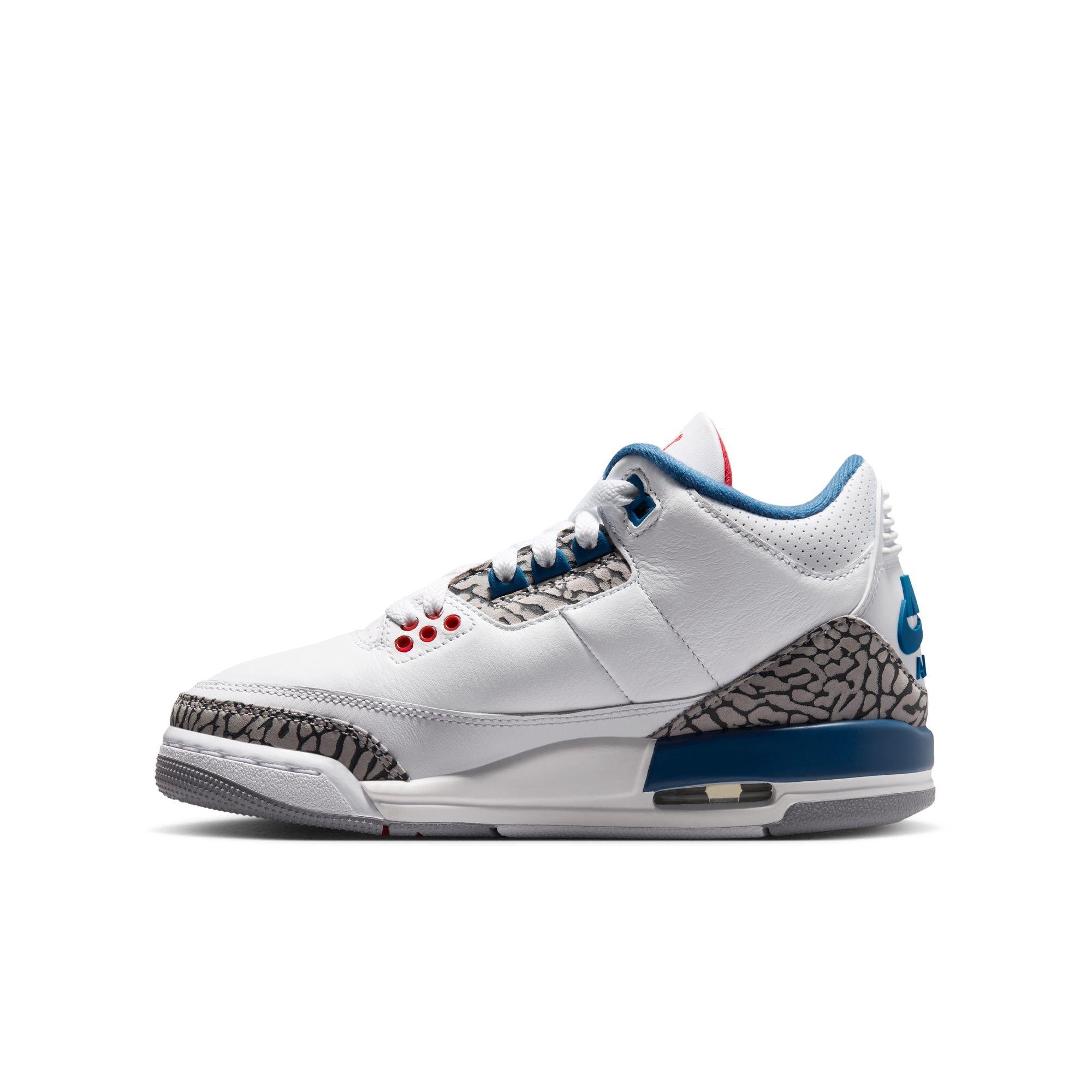 Jordan 3 Retro Grade School Kids' "True Blue" Shoe