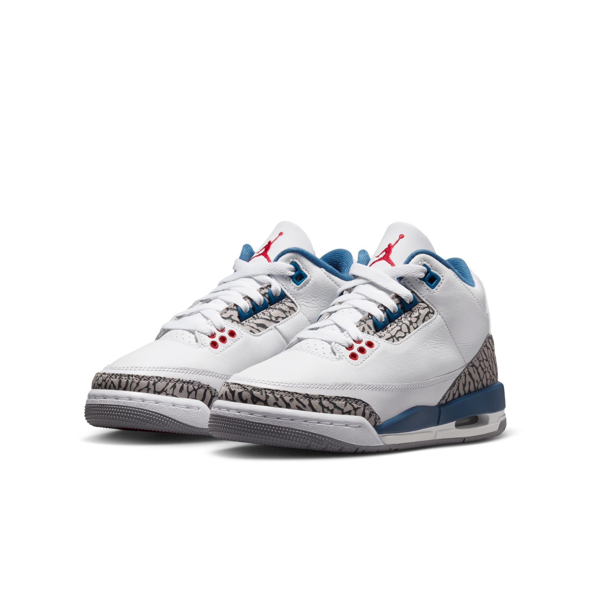 Jordan 3 Retro Grade School Kids' "True Blue" Shoe