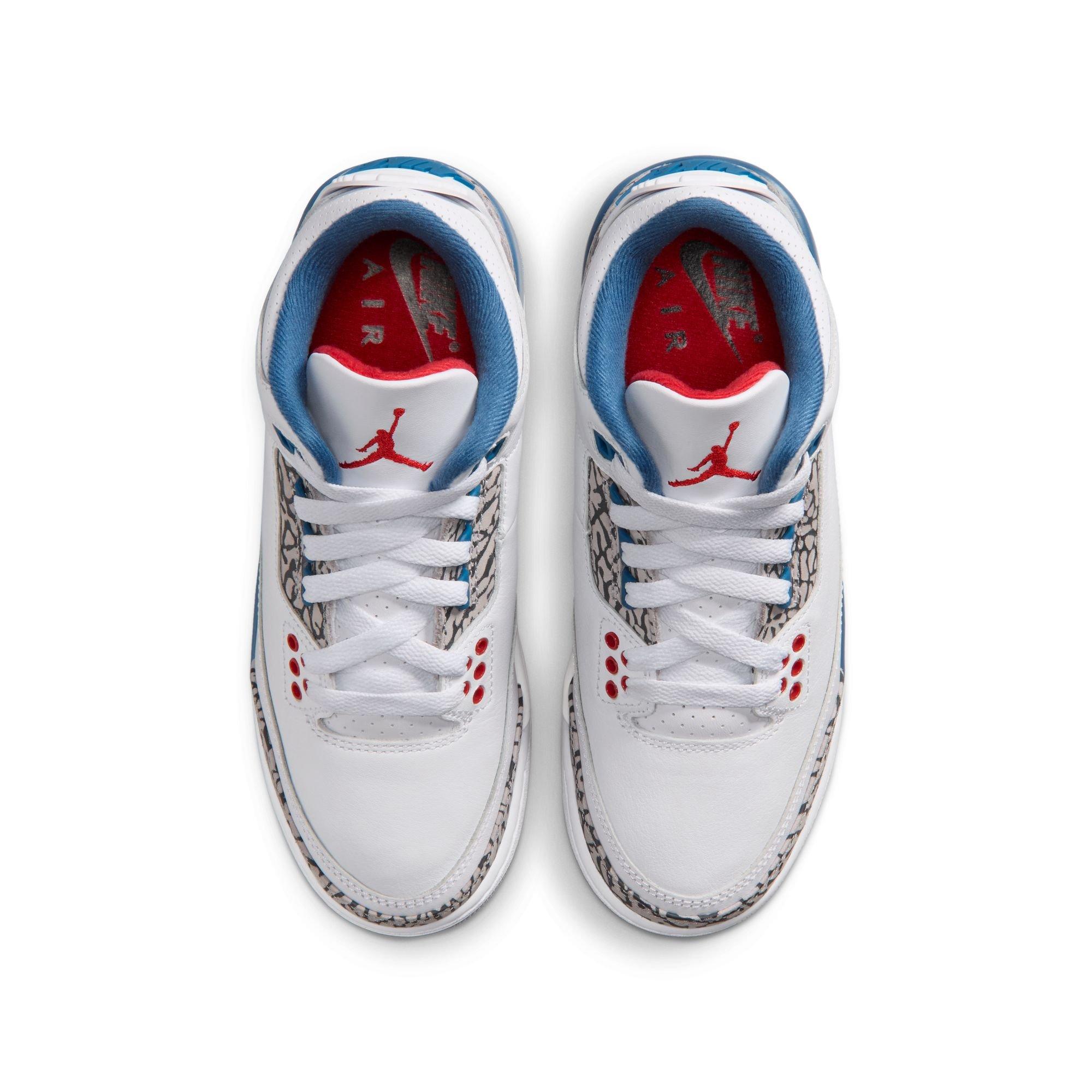Jordan 3 Retro Grade School Kids' "True Blue" Shoe