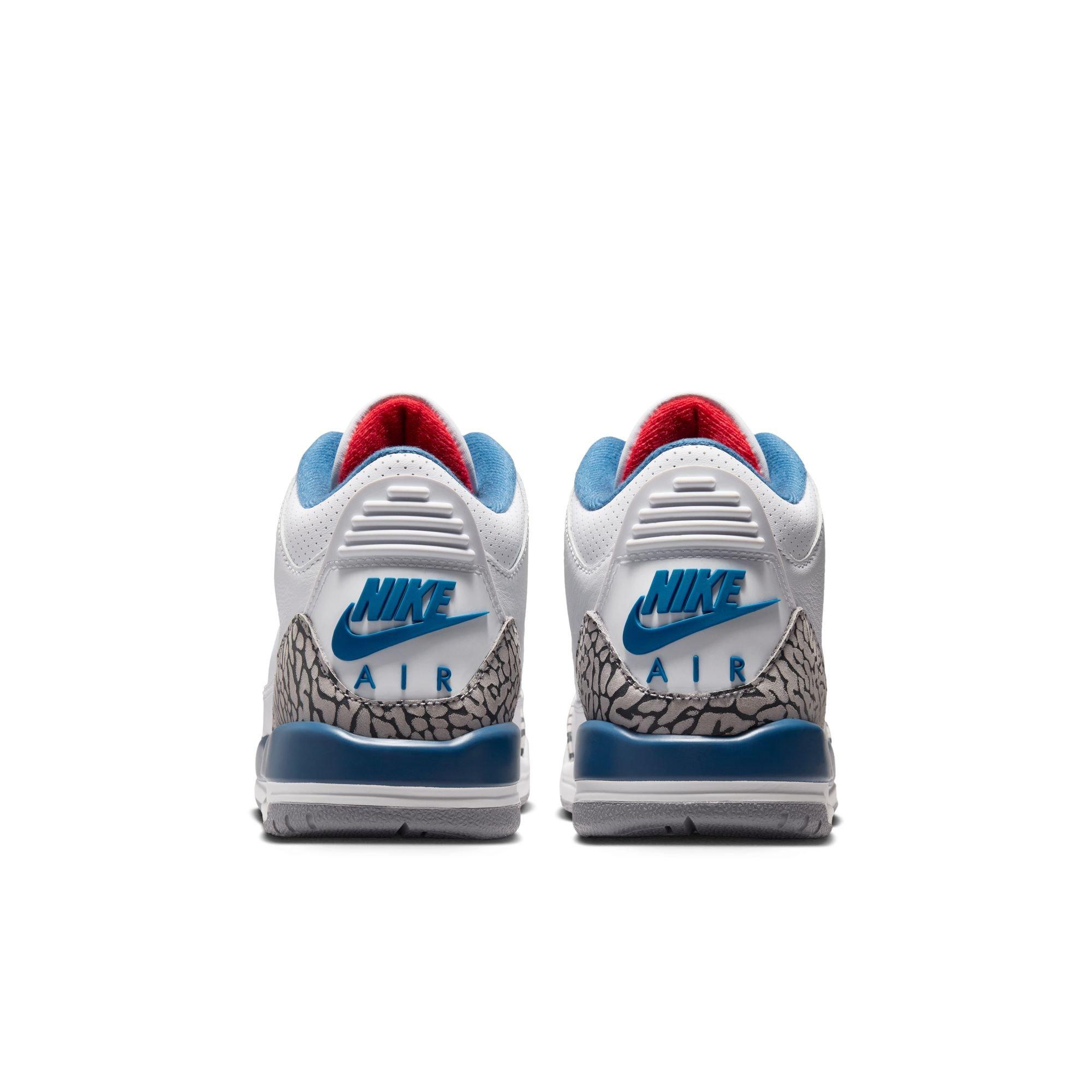 Jordan 3 Retro Grade School Kids' "True Blue" Shoe