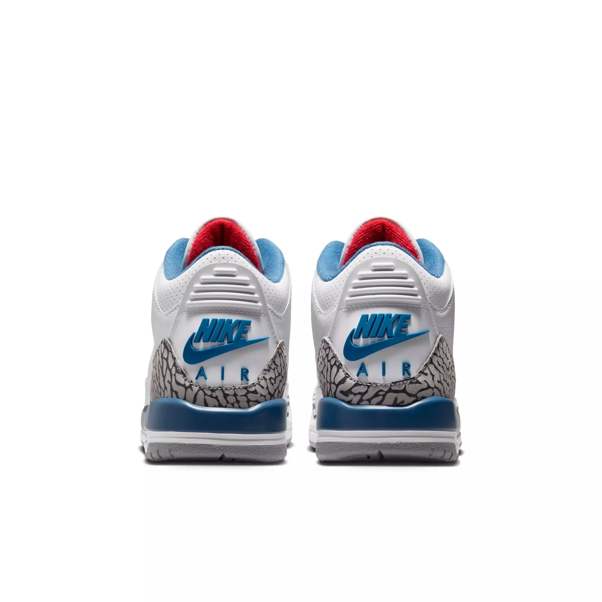Jordan 3 Retro "True Blue" Grade School Kids' Shoe - WHITE/FIRE RED/TRUE BLUE