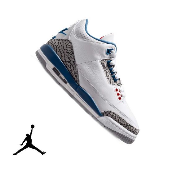 Jordan 3 Retro "True Blue" Grade School Kids' Shoe