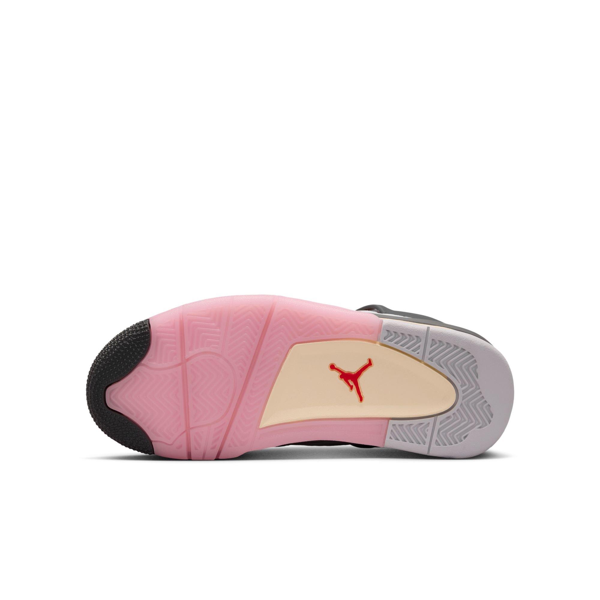 Jordan 4 Retro "Comic" Grade School Kids' Shoe - OFF WHITE/FIRE PINK/ANTHRACITE Thumbnail View 9