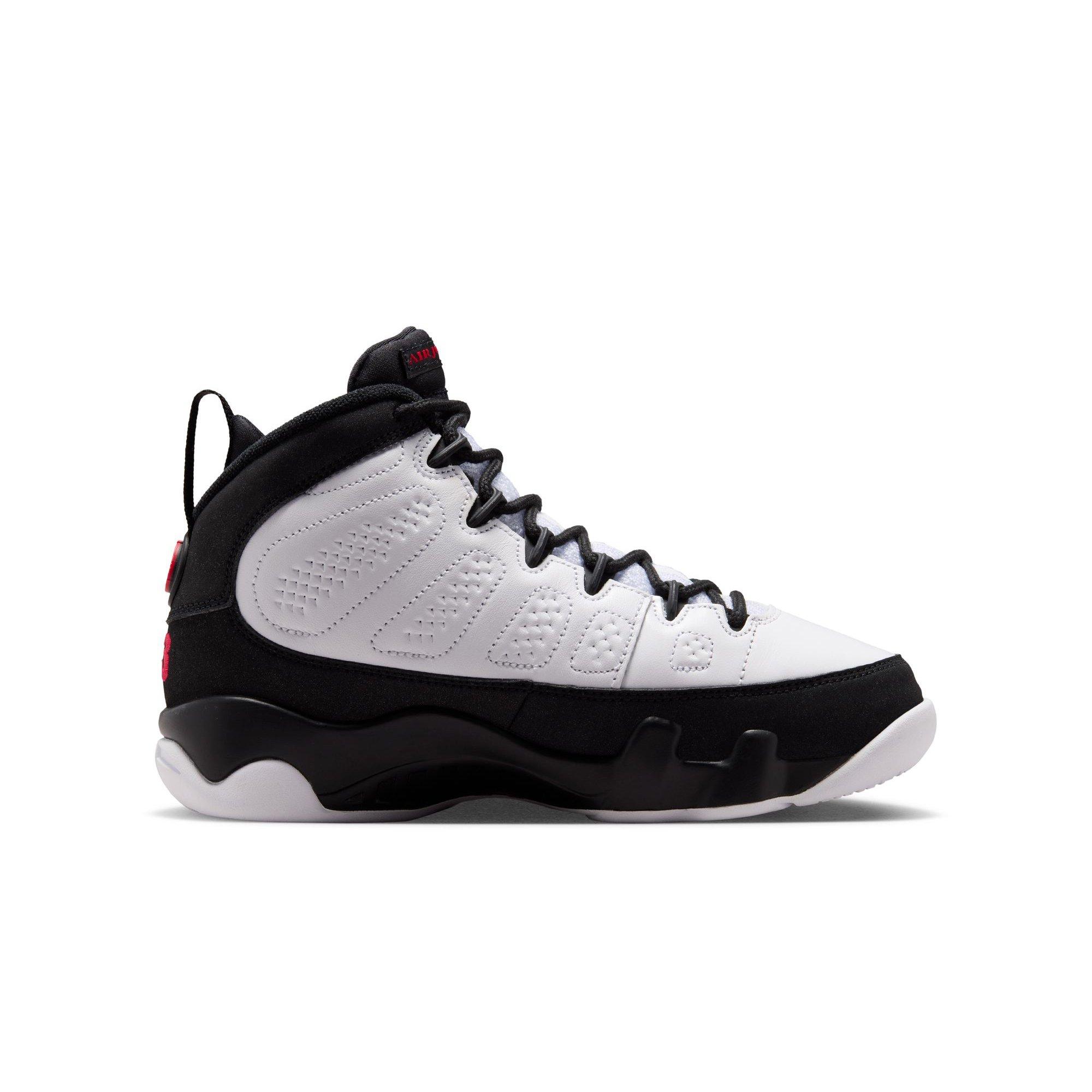 Jordan 9 Retro "Space Jam" Grade School Kids' Shoe - WHITE/TRUE RED/BLACK