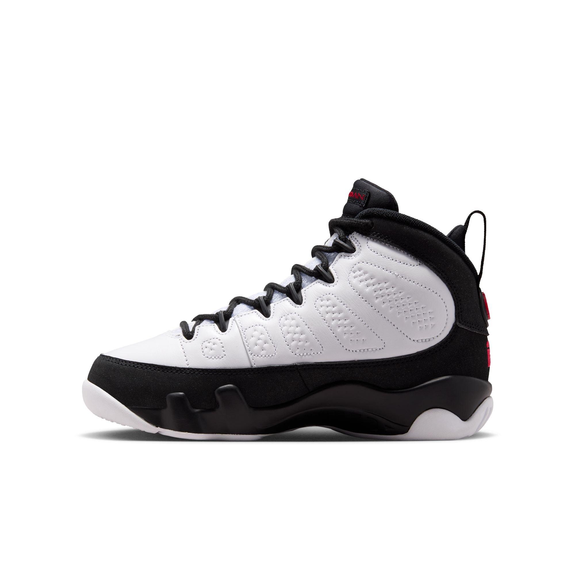 Jordan 9 Retro "Space Jam" Grade School Kids' Shoe - WHITE/TRUE RED/BLACK