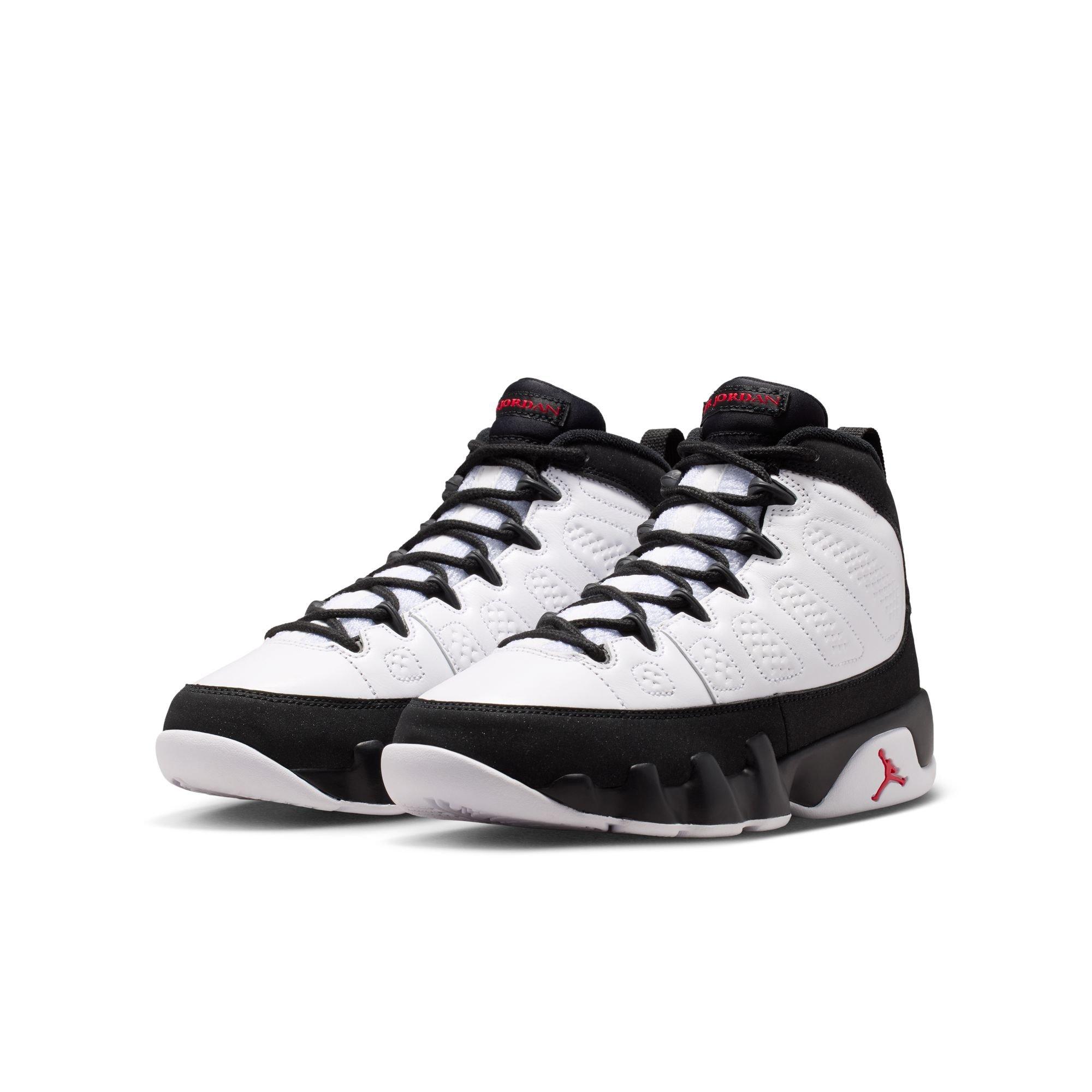 Jordan 9 Retro "Space Jam" Grade School Kids' Shoe - WHITE/TRUE RED/BLACK