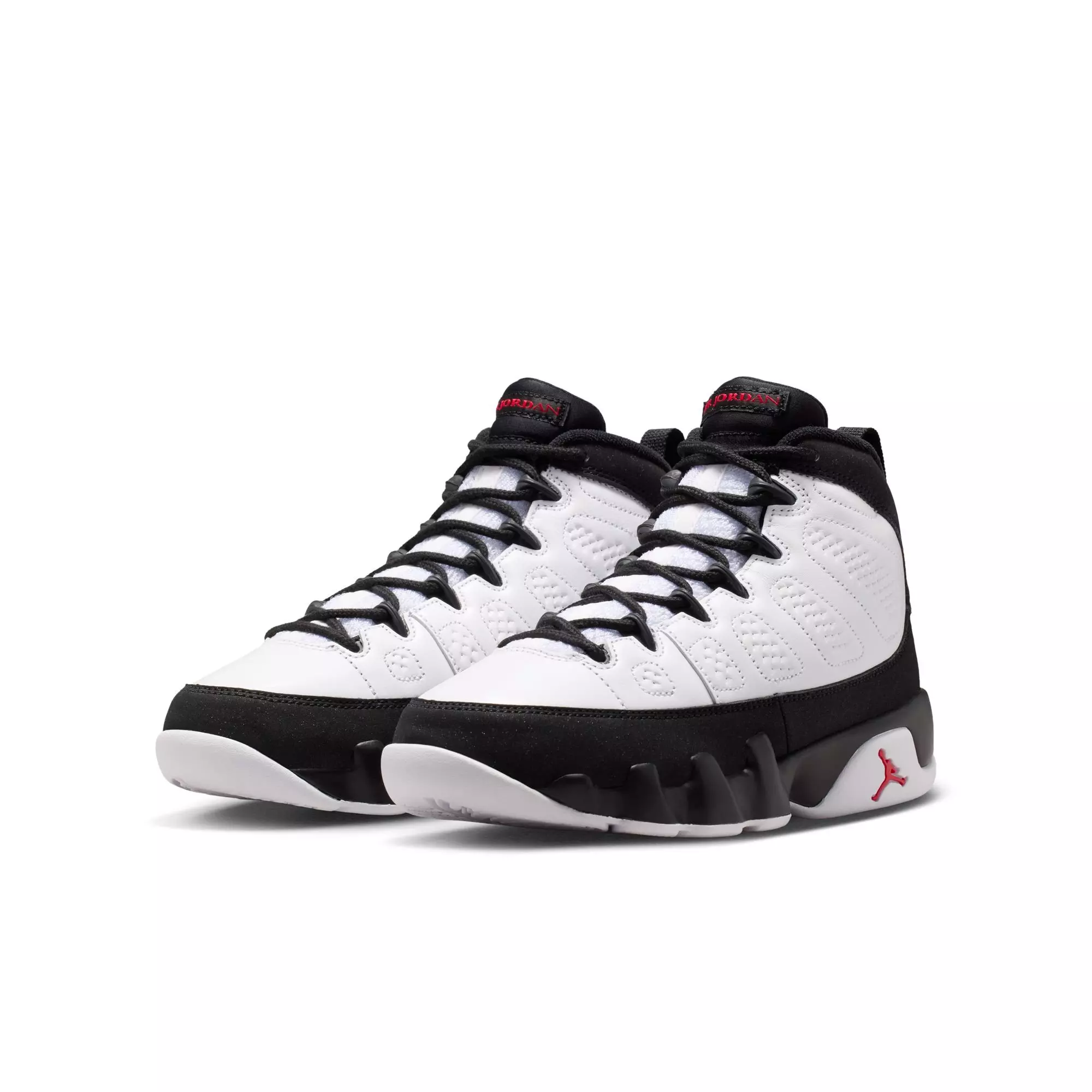 Jordan 9 Retro "Space Jam" Grade School Kids' Shoe - WHITE/TRUE RED/BLACK