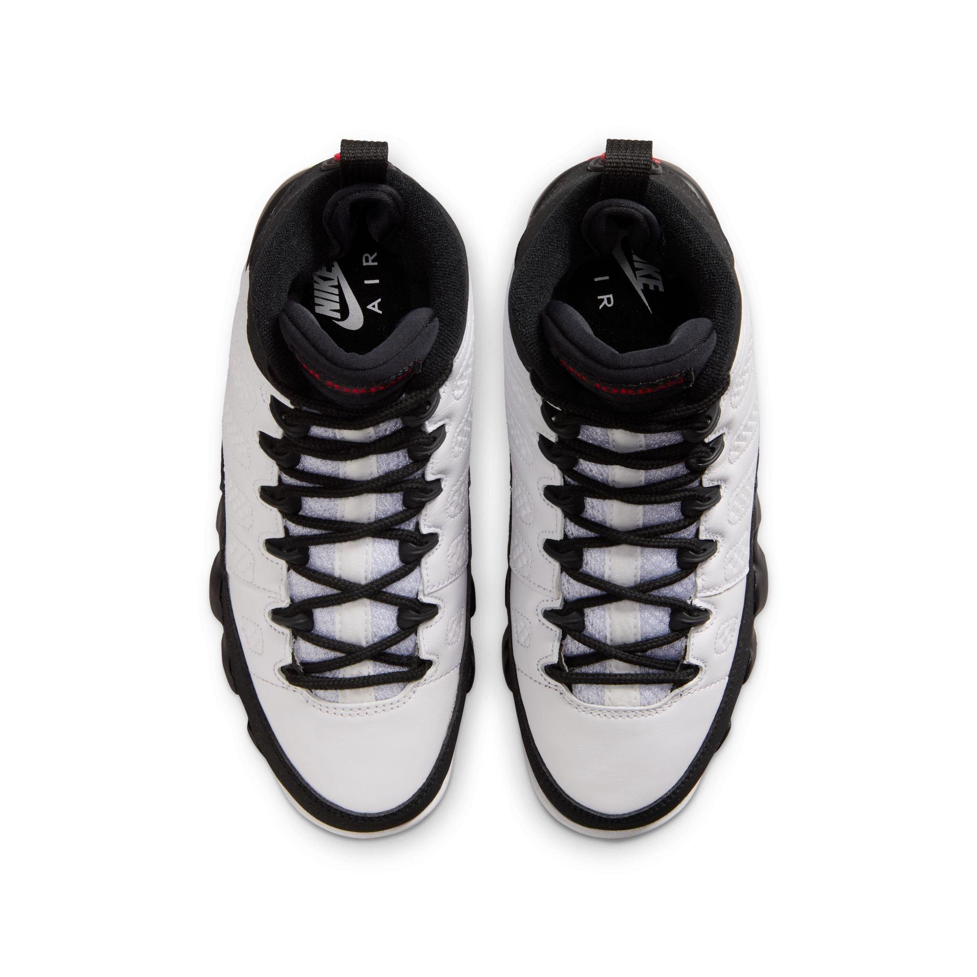 Jordan 9 Retro "Space Jam" Grade School Kids' Shoe - WHITE/TRUE RED/BLACK