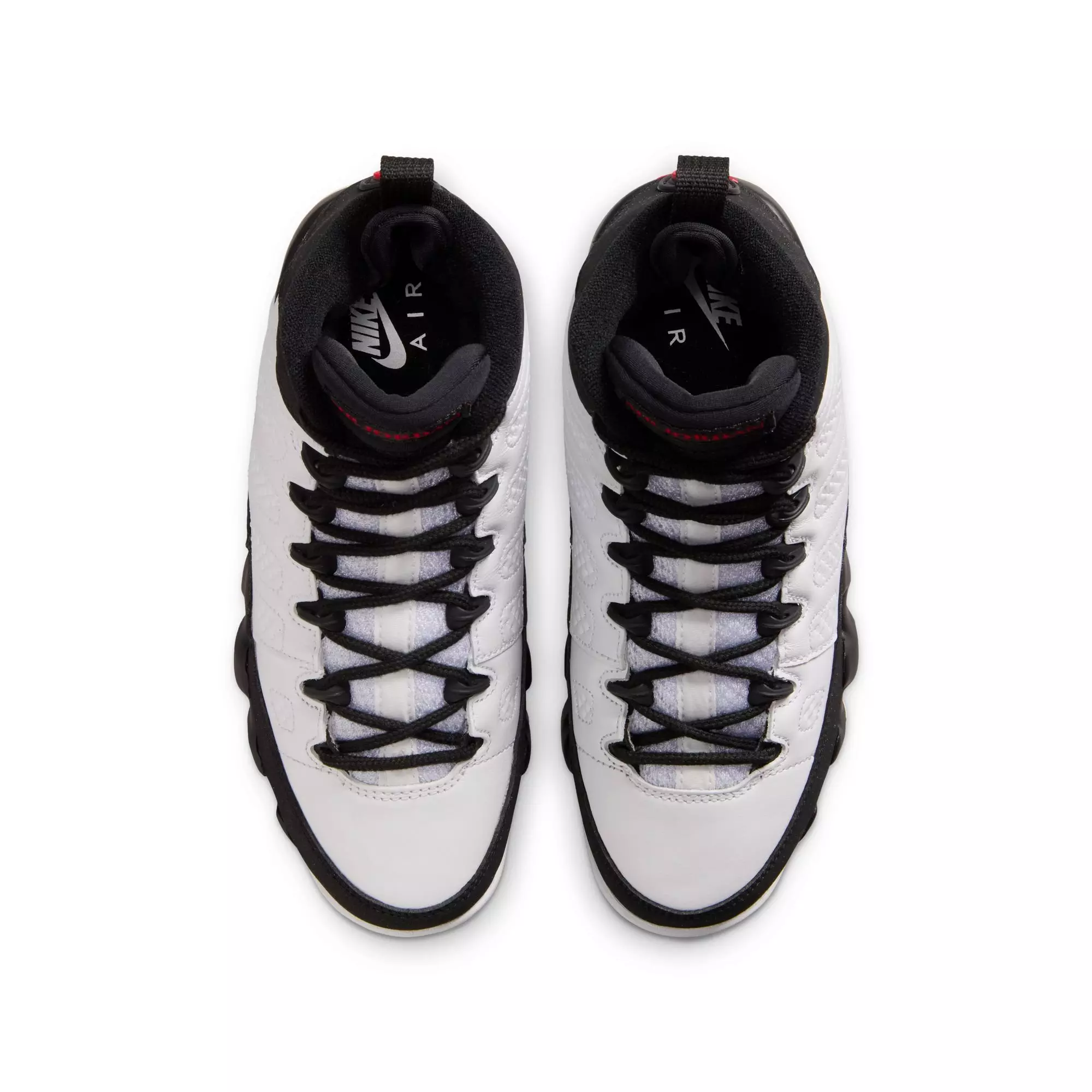 Jordan 9 Retro "Space Jam" Grade School Kids' Shoe - WHITE/TRUE RED/BLACK