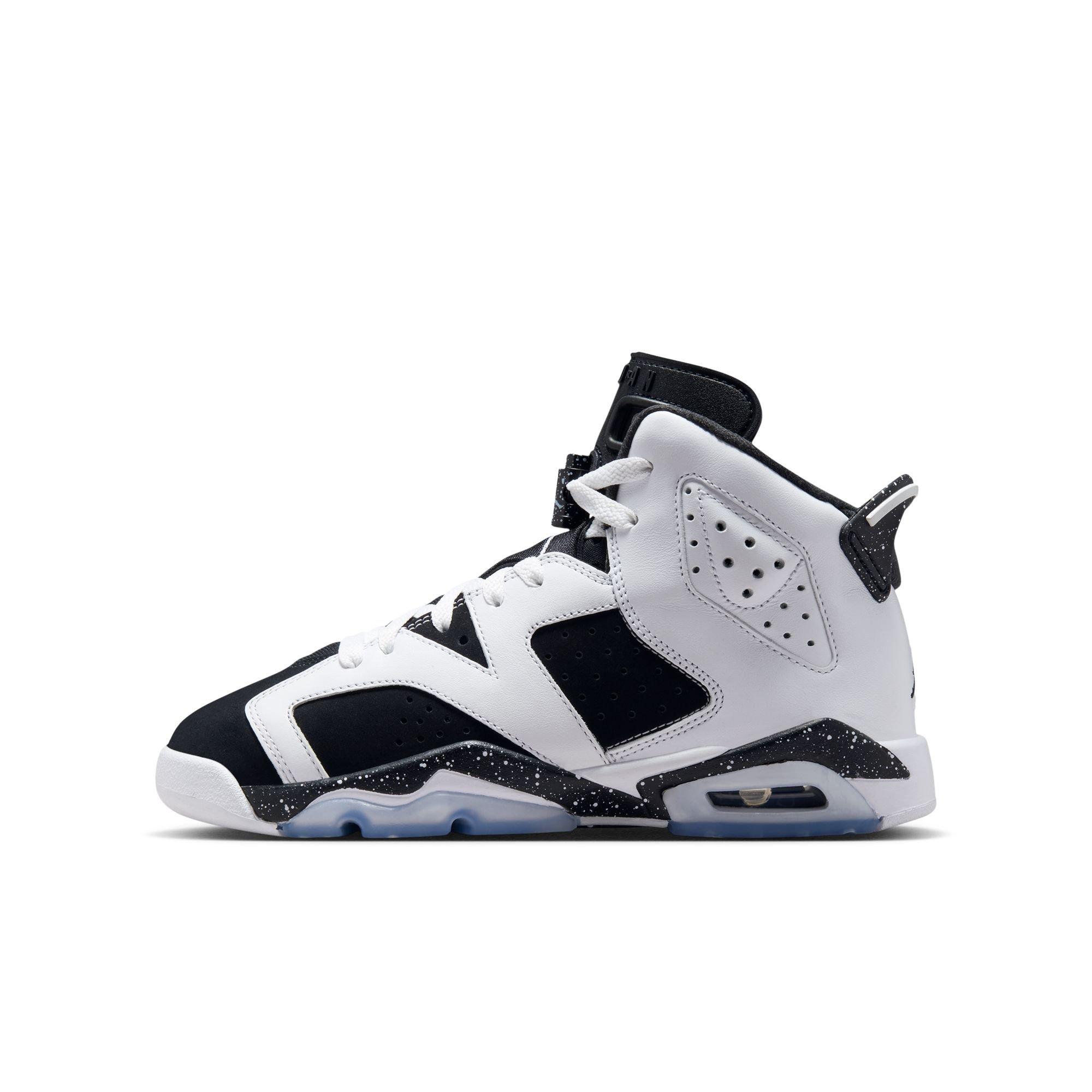 Jordan 6 Retro "Oreo" Grade School Kids' Shoe - WHITE/BLACK
