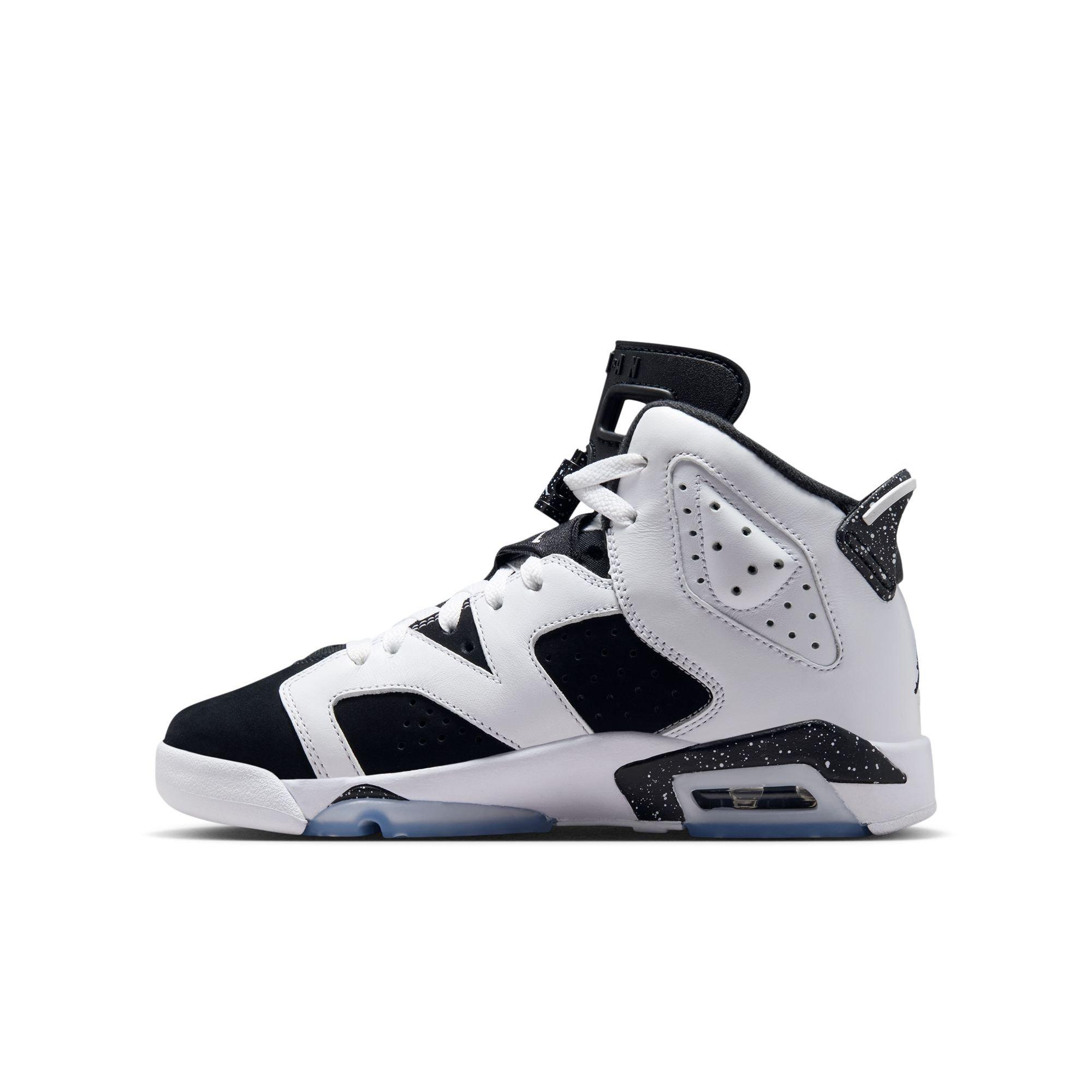 Jordan 6 Retro "Oreo" Grade School Kids' Shoe - WHITE/BLACK