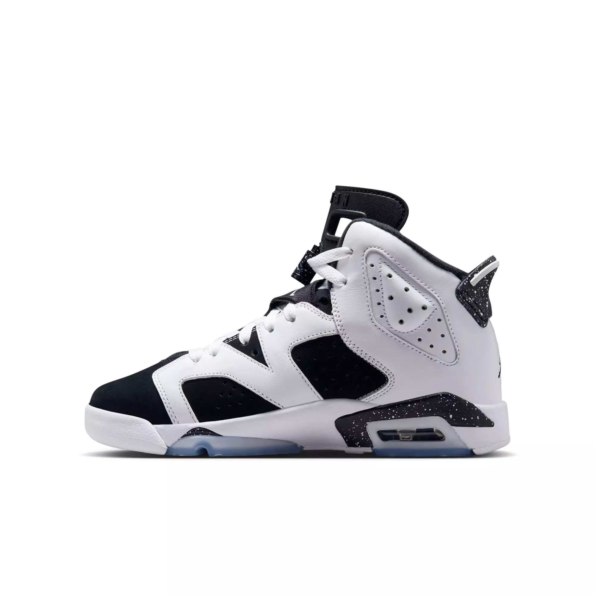 Jordan 6 Retro "Oreo" Grade School Kids' Shoe - WHITE/BLACK