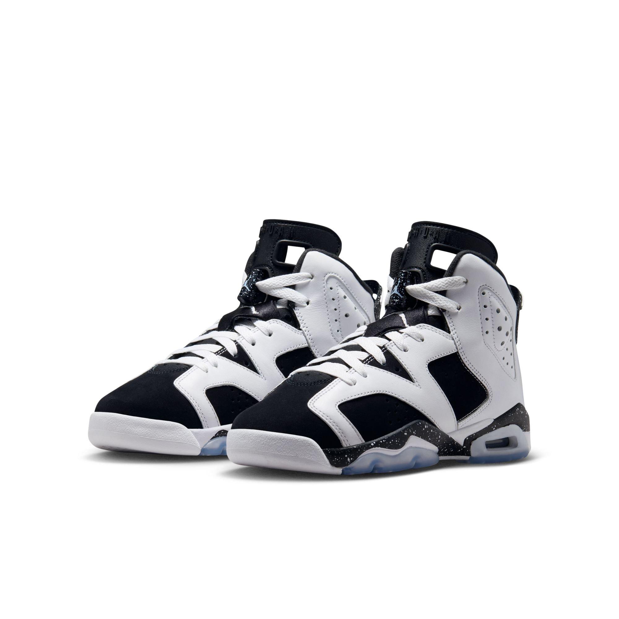 Jordan 6 Retro "Oreo" Grade School Kids' Shoe - WHITE/BLACK