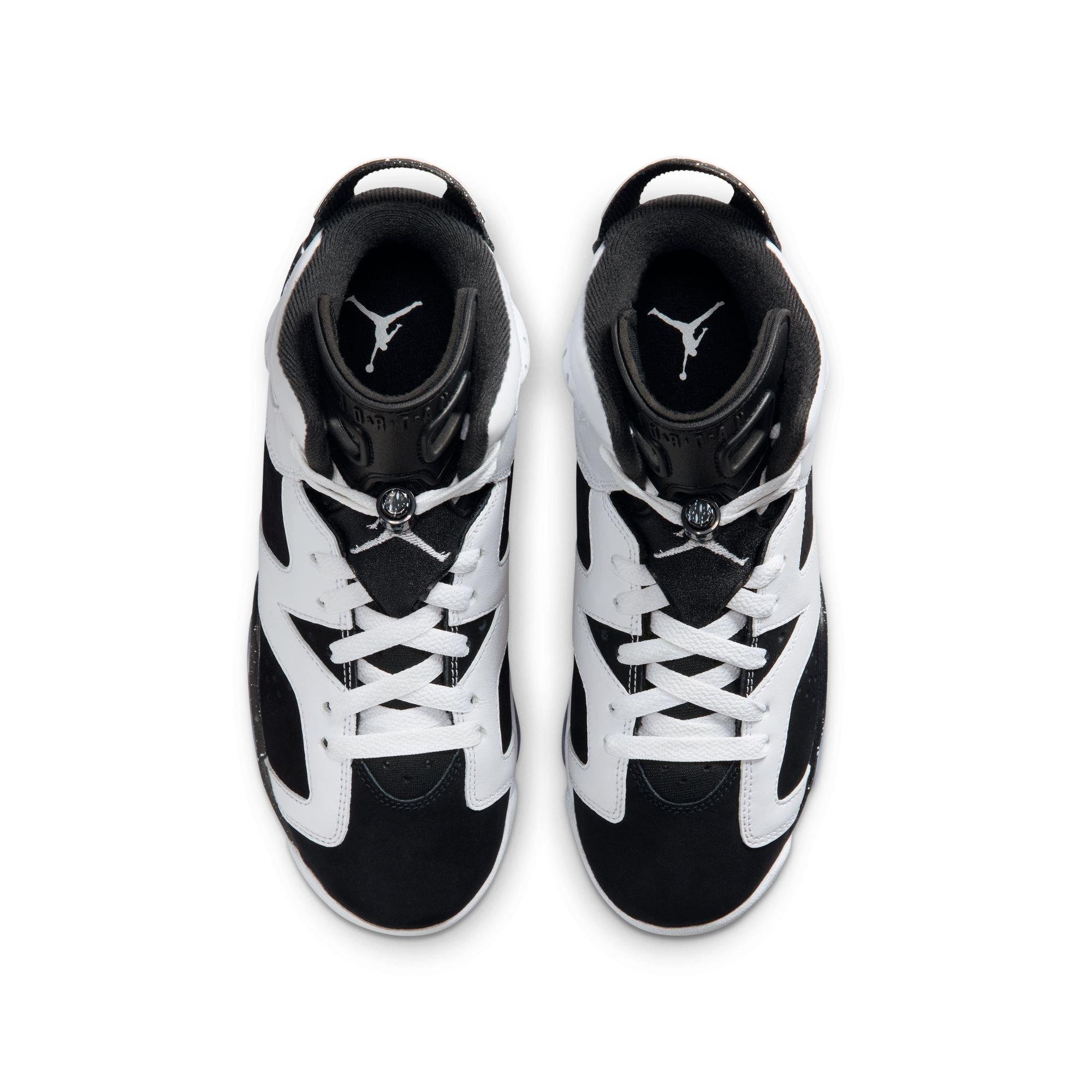 Jordan 6 Retro "Oreo" Grade School Kids' Shoe - WHITE/BLACK