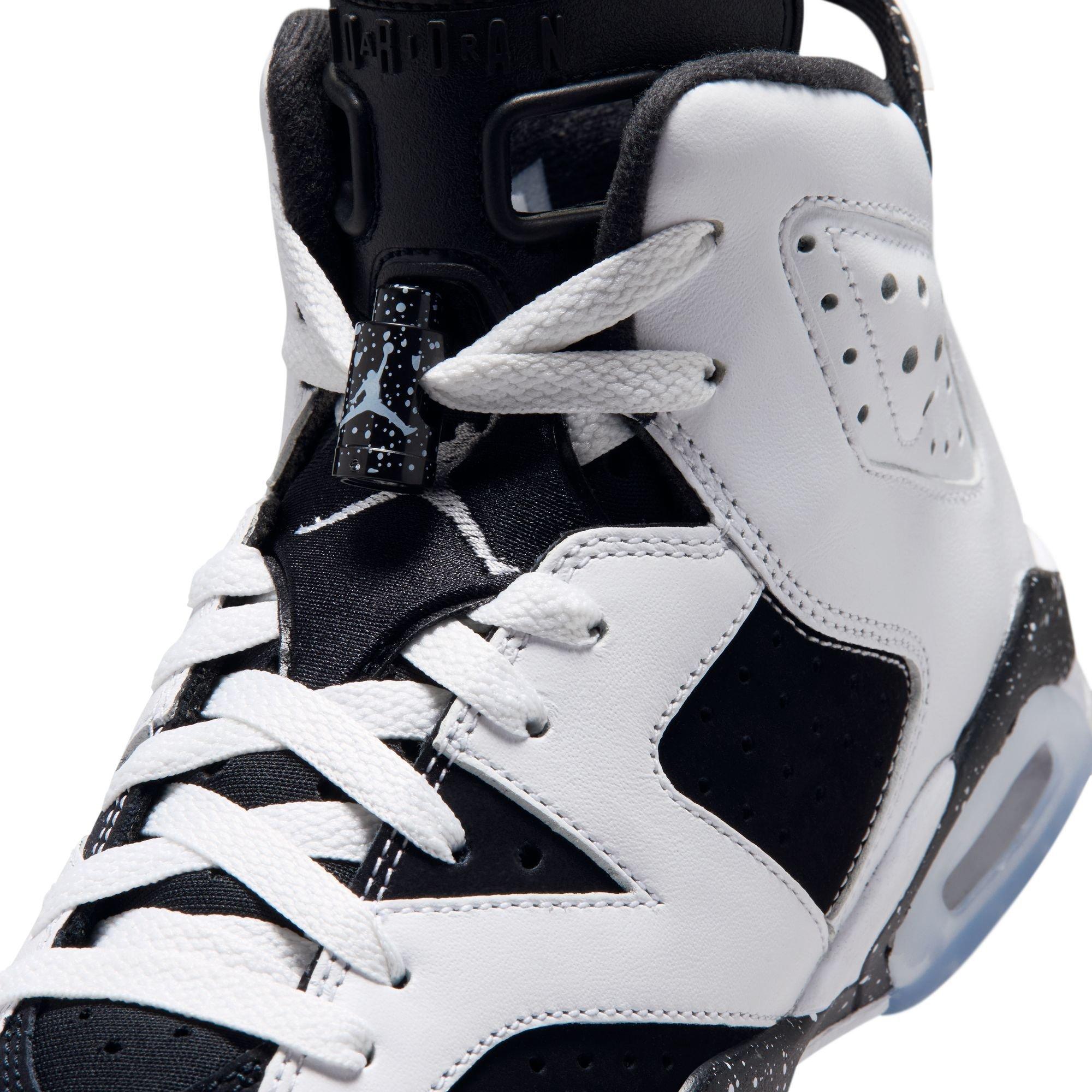 Jordan 6 Retro "Oreo" Grade School Kids' Shoe - WHITE/BLACK