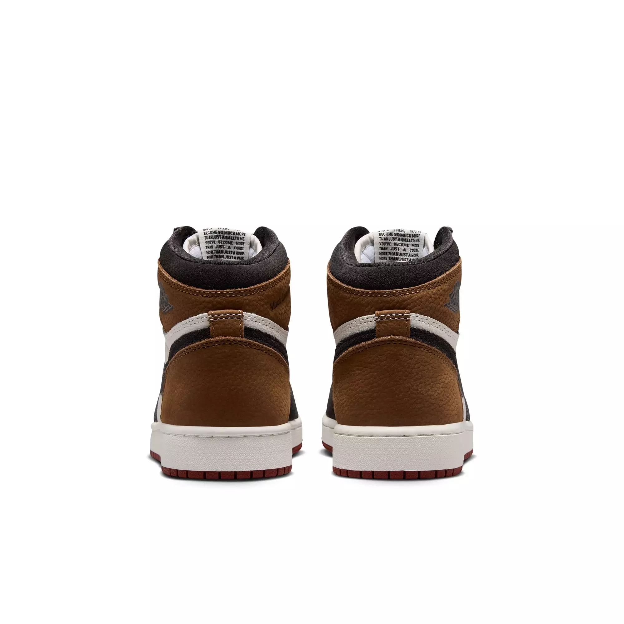 Jordan 1 Retro High OG "Love Letter" Grade School Kids' Shoe - SHADOW BROWN/TEAM RED/BRITISH TAN